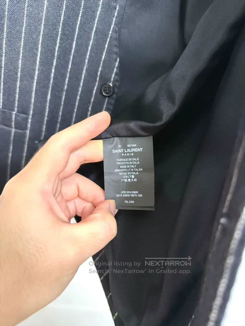 Saint Laurent Paris Saint Laurent Paris Black and White Striped Vest Size US S / EU 44-46 / 1 - 5 Thumbnail