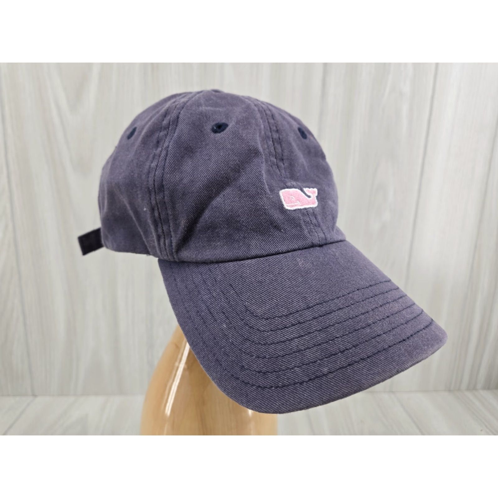 Vineyard Vines Vineyard Vines Distressed Adjustable Hat Cap Whale Blue Baseball Cap One Size Men Women Size ONE SIZE - 5 Thumbnail