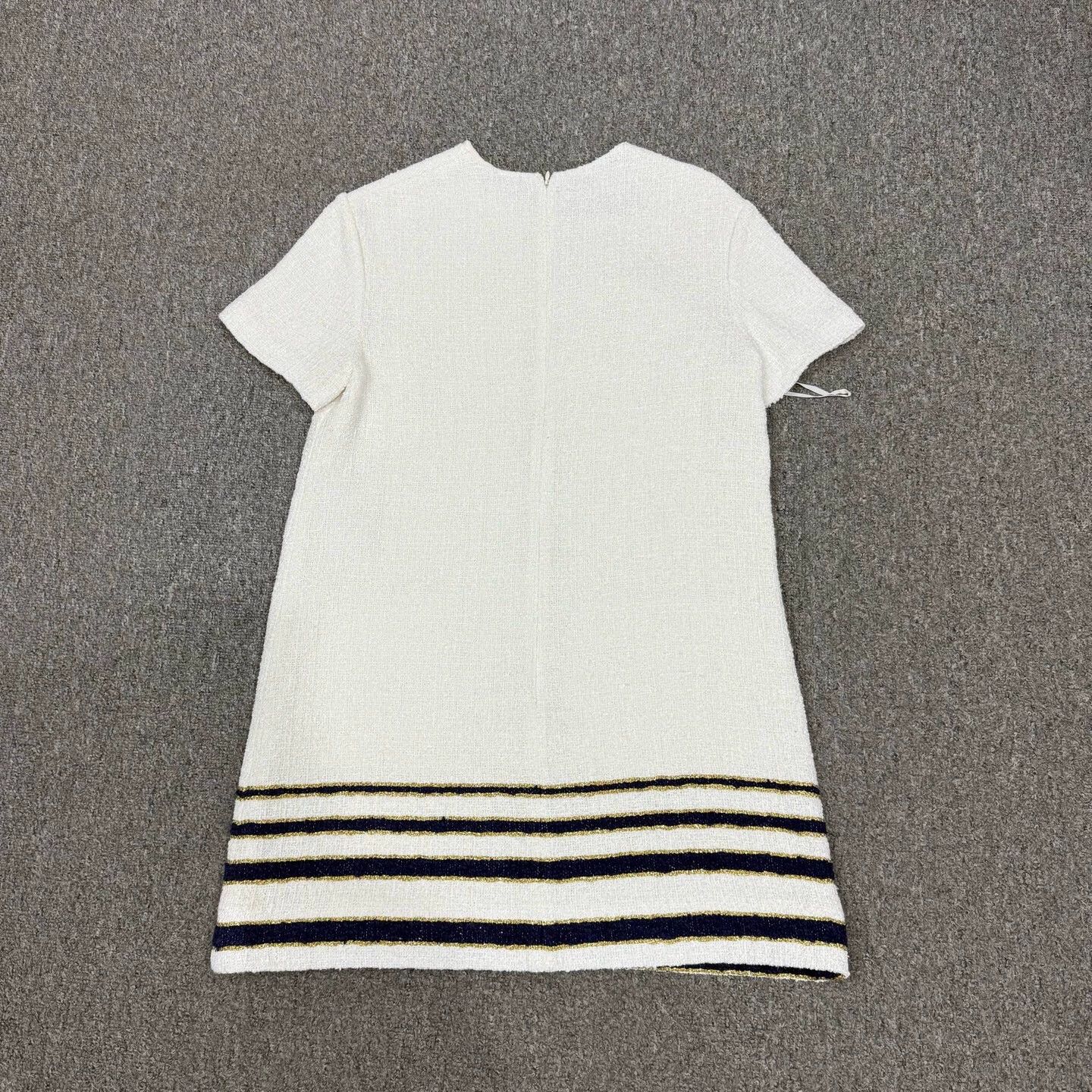 Valentino Valentino white silk wool V-pocket dress SS25 44 Size M / US 6-8 / IT 42-44 - 2 Thumbnail