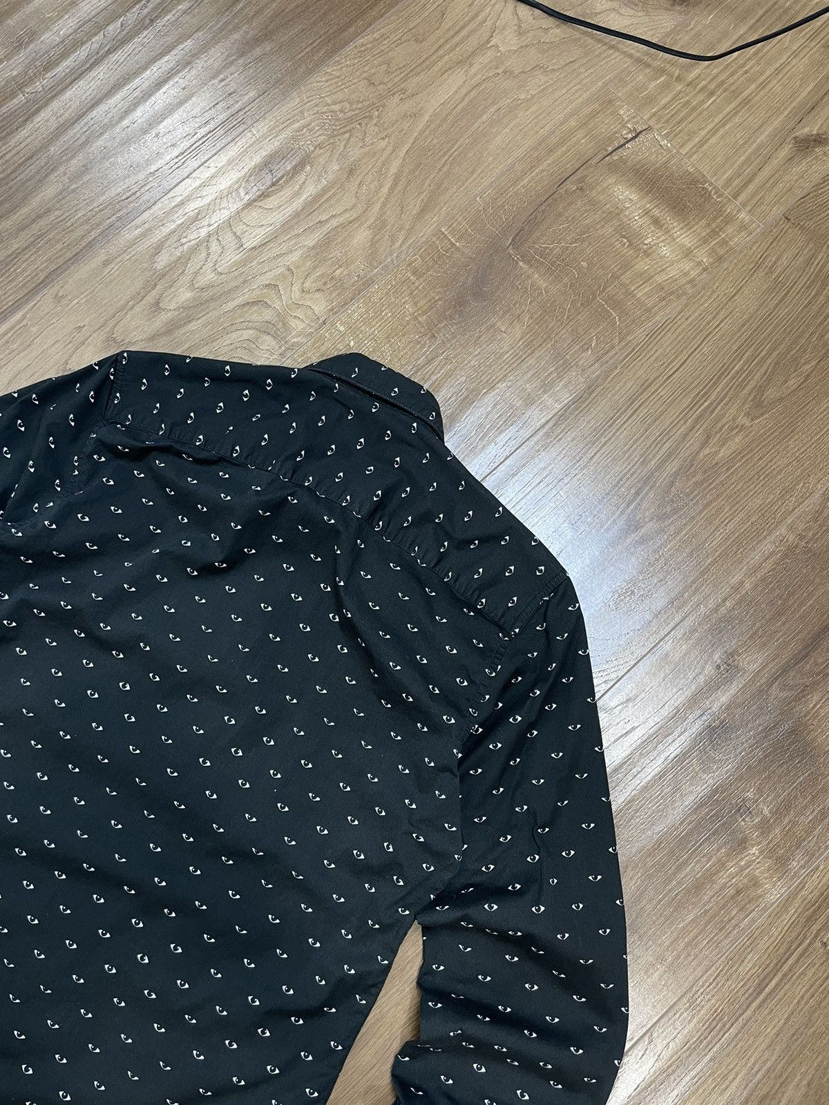 Kenzo × Vintage Vintage Kenzo Y2K Black Monogram Eye Multilogo Shirt Tee Size US S / EU 44-46 / 1 - 15 Thumbnail