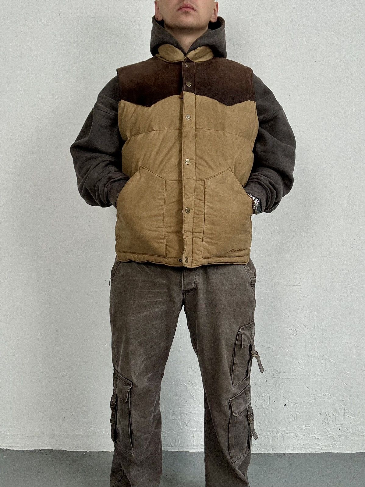 Eddie Bauer × Vintage Eddie Bauer Goose down Wax Vest Size US M / EU 48-50 / 2 - 7 Thumbnail