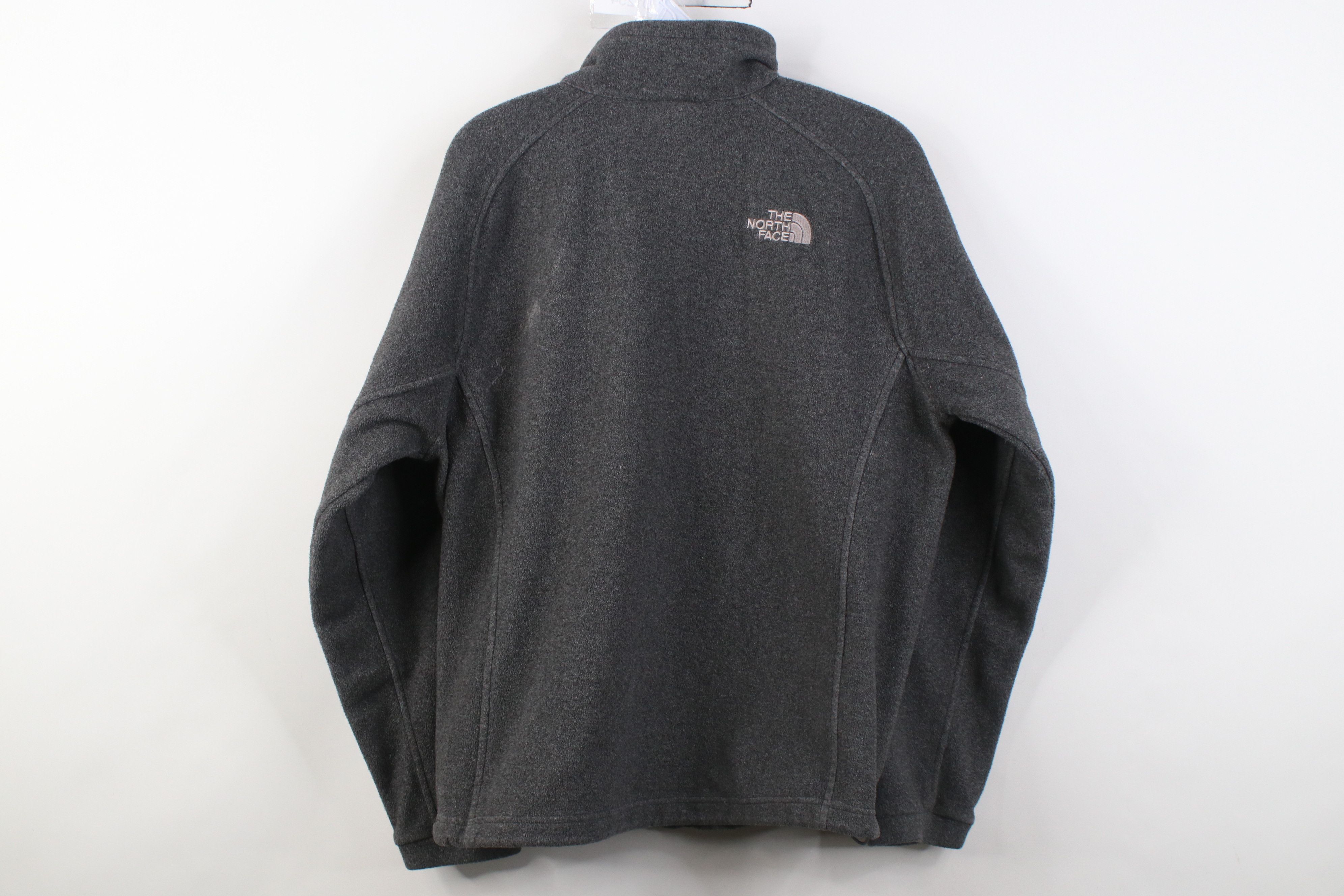 The North Face Vintage The North Face Spell Out Full Zip Fleece Jacket Gray Size US S / EU 44-46 / 1 - 12 Thumbnail