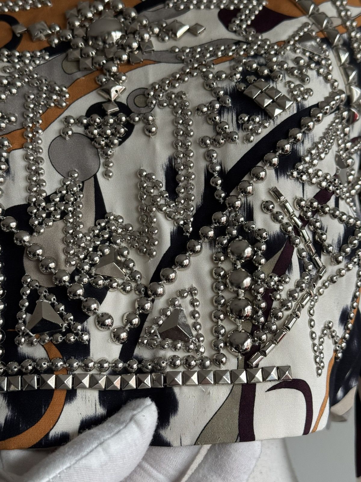 Emilio Pucci Pucci f/w 2014 studded crop top by Peter Dundas Size S / US 4 / IT 40 - 6 Thumbnail