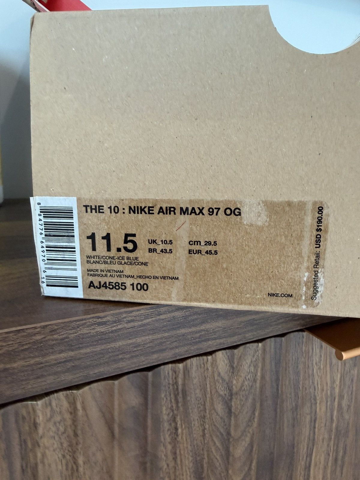 Nike × Off-White Off White “The 10” Air Max 97s Size US 11.5 / EU 44-45 - 14 Thumbnail
