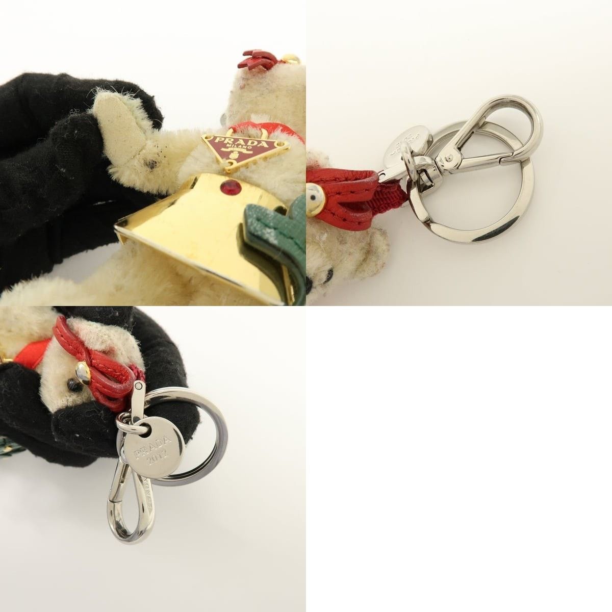 Prada Prada Bear Motif Key Holder Acrylic Charm Beige Size ONE SIZE - 6 Thumbnail