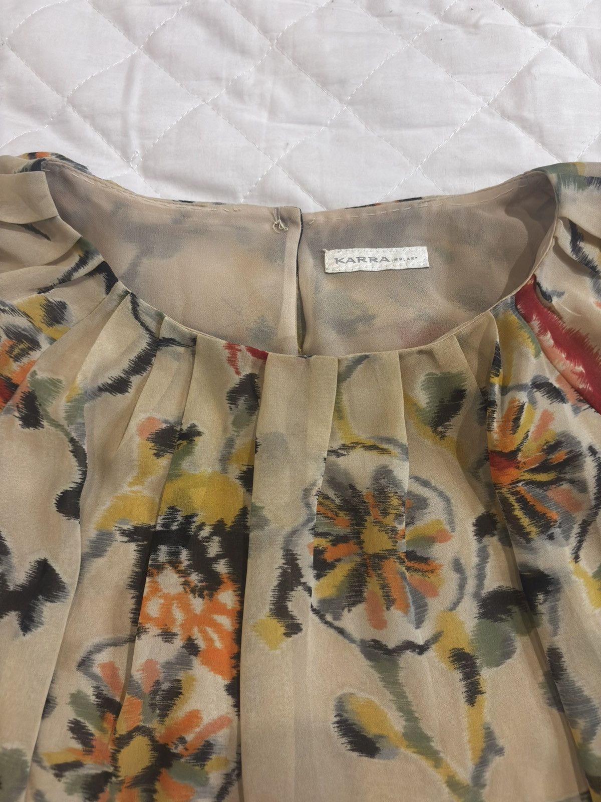 Other Floral Chiffon Blouse.wt051 Size S / US 4 / IT 40 - 2 Thumbnail