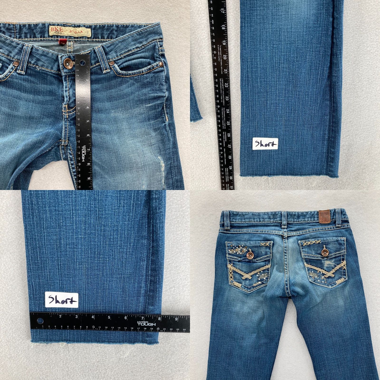 Vintage Buckle BKE Jeans Women's 27 Stella Boot Medium Blue Stretch Denim Grunge Western Size 27" / US 4 / IT 40 - 8 Thumbnail