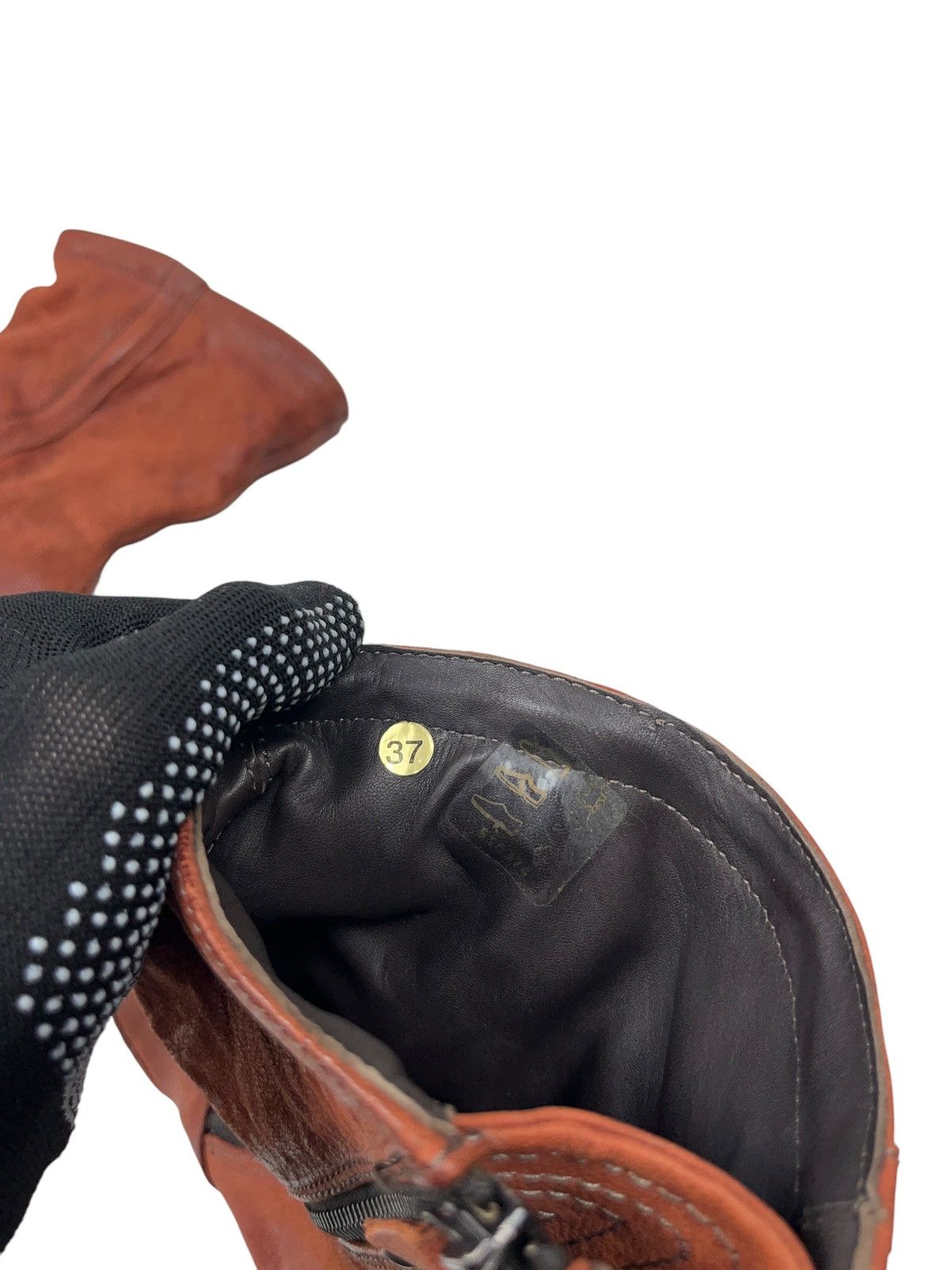 A.S.98 × Vintage A.S. 98 Airstep Leather Avant Garde Boots Ankle Zip Heels Size US 7 / IT 37 - 6 Thumbnail