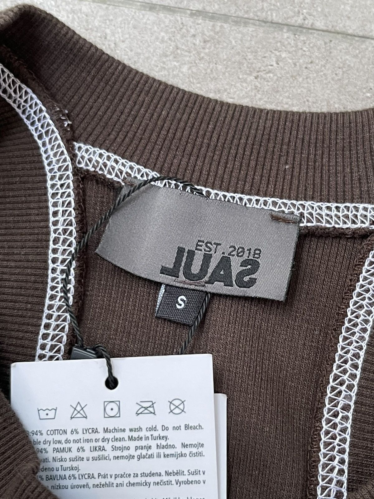 Saul Nash !DS! SS23 Saul Nash Brown Overlock Stitch Tank Top Size US S / EU 44-46 / 1 - 16 Thumbnail