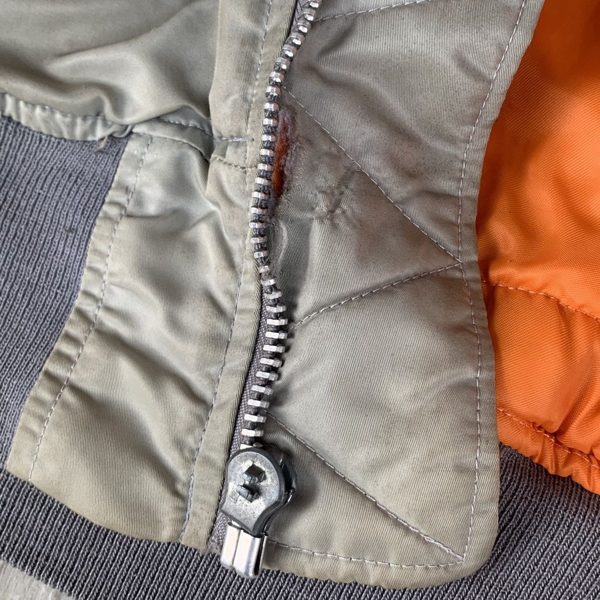 Other GREENBERIER Bomber MA-1 flight natural faded vintage jacket Size US M / EU 48-50 / 2 - 17 Thumbnail