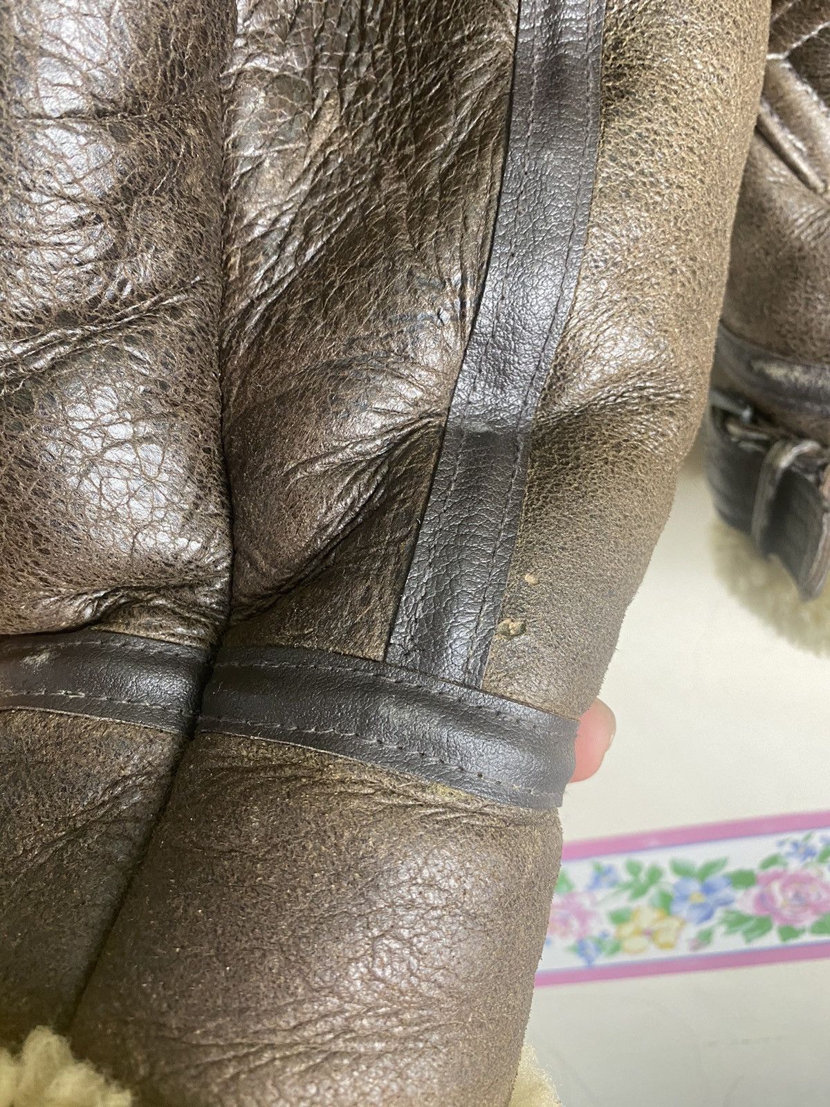 Avirex Vintage Avirex B-3 Sheepskin Flight Leather Jacket Shearling Size US L / EU 52-54 / 3 - 16 Thumbnail