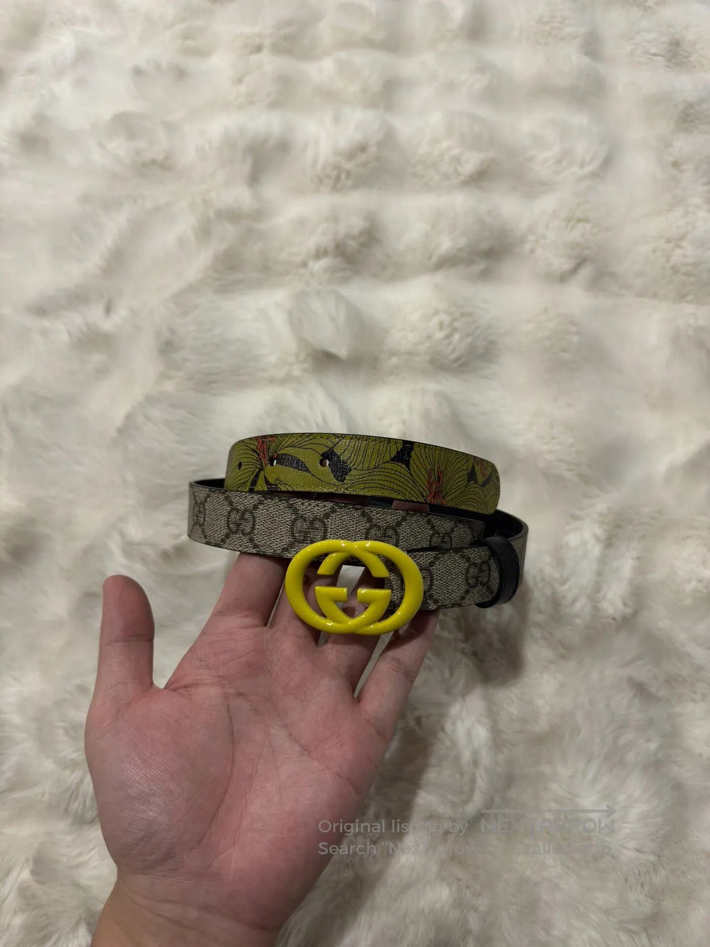 Gucci Guicci Fully Printed Floral Belt| Size ONE SIZE - 2 Thumbnail