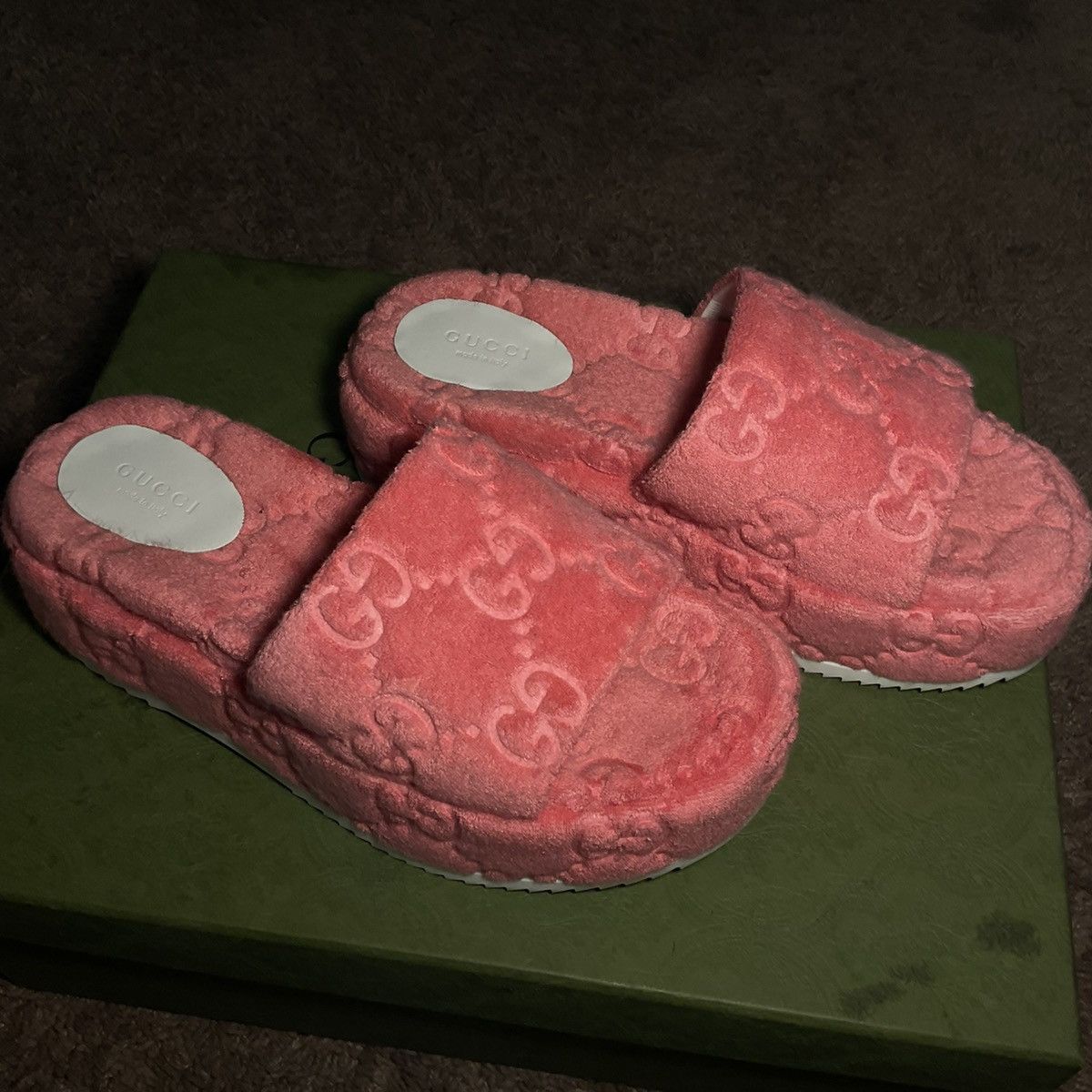 Gucci Gucci Women’s Platform Sandals ‘Wild Rose’ Size US 4.5 / IT 34.5 - 8 Thumbnail
