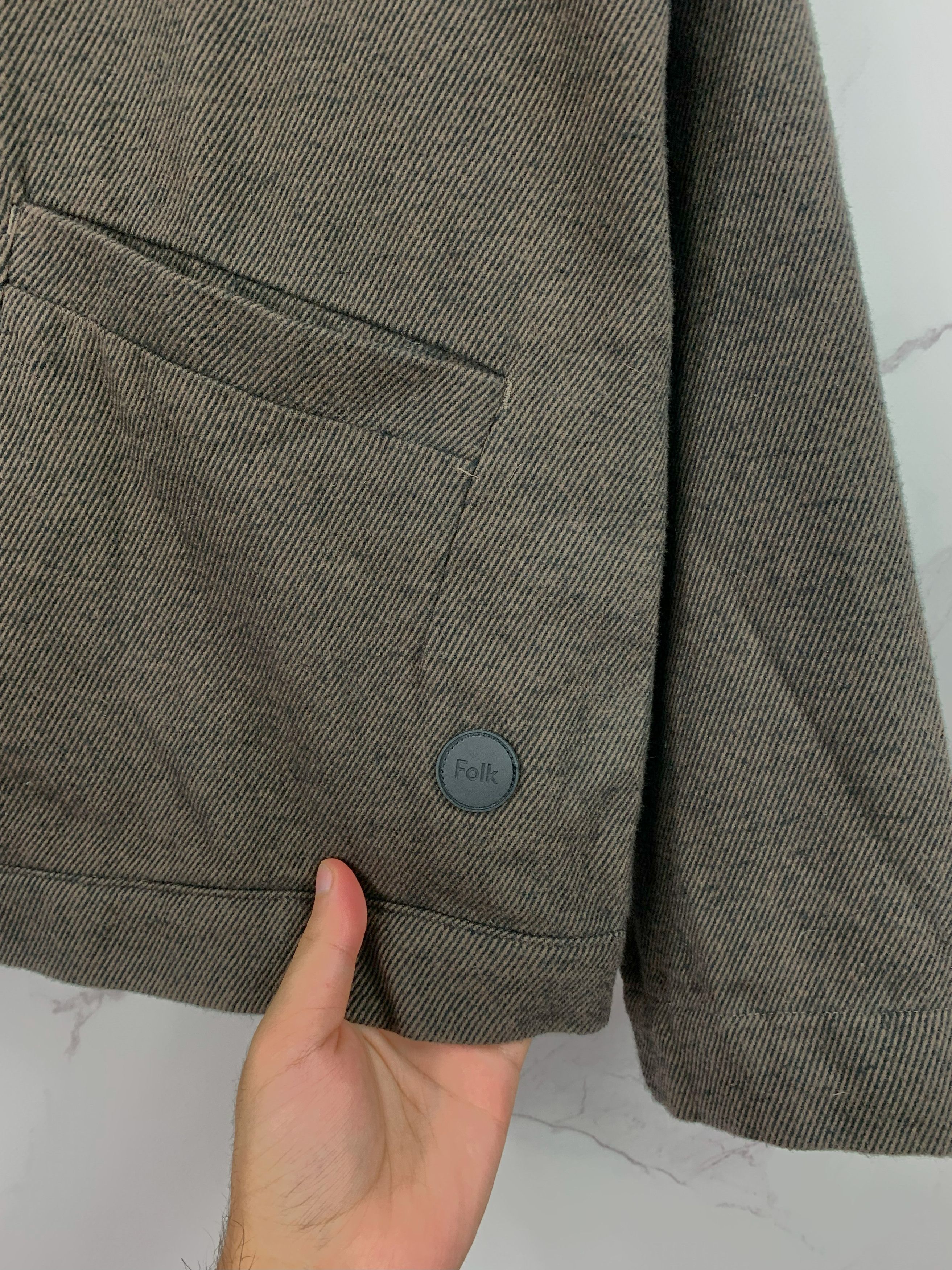 Folk Folk Cotton Full Zip Collared Jacket Size L Size US L / EU 52-54 / 3 - 12 Thumbnail