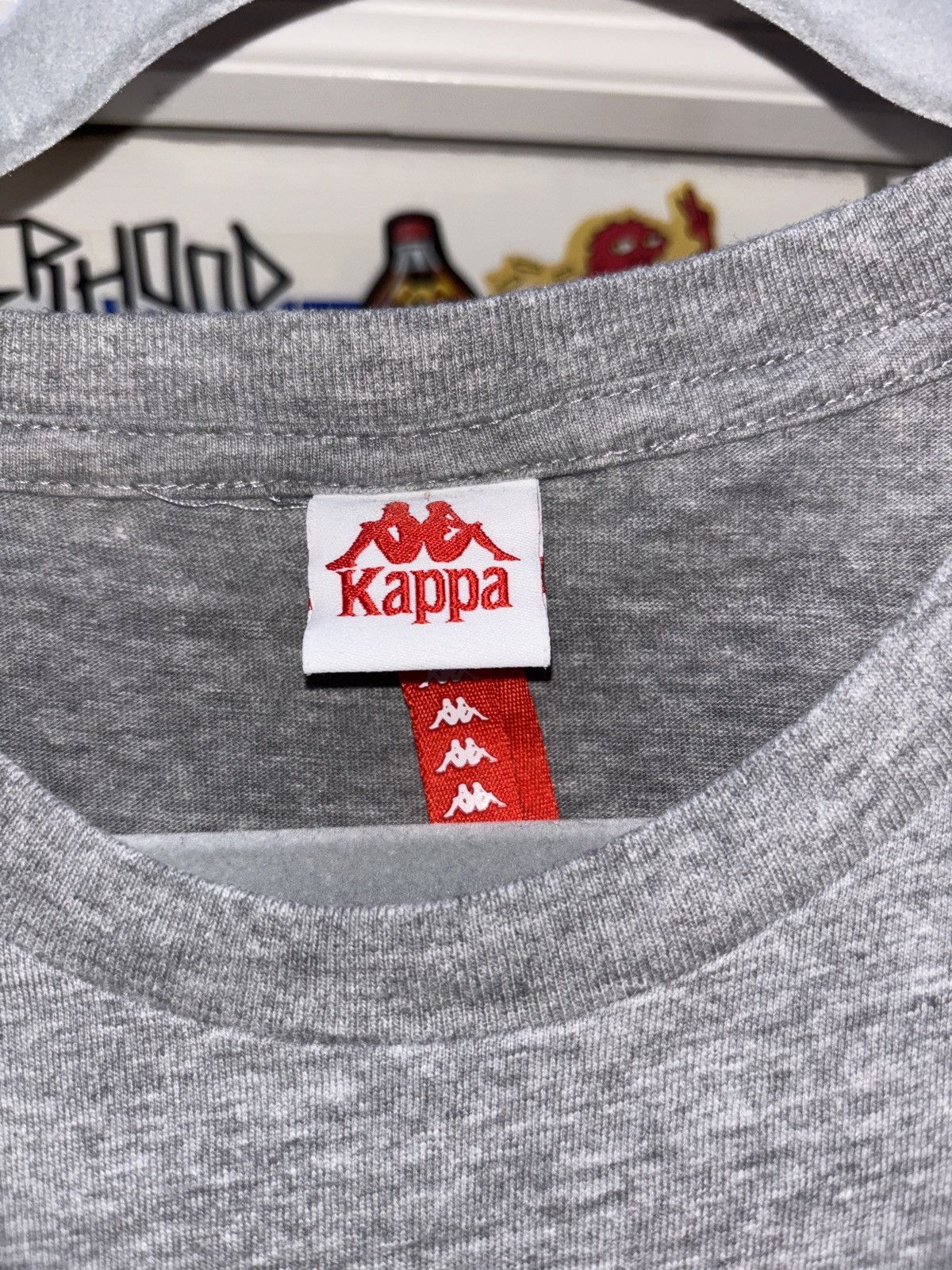 Kappa Vintage Kappa Grey tee Size US L / EU 52-54 / 3 - 3 Thumbnail