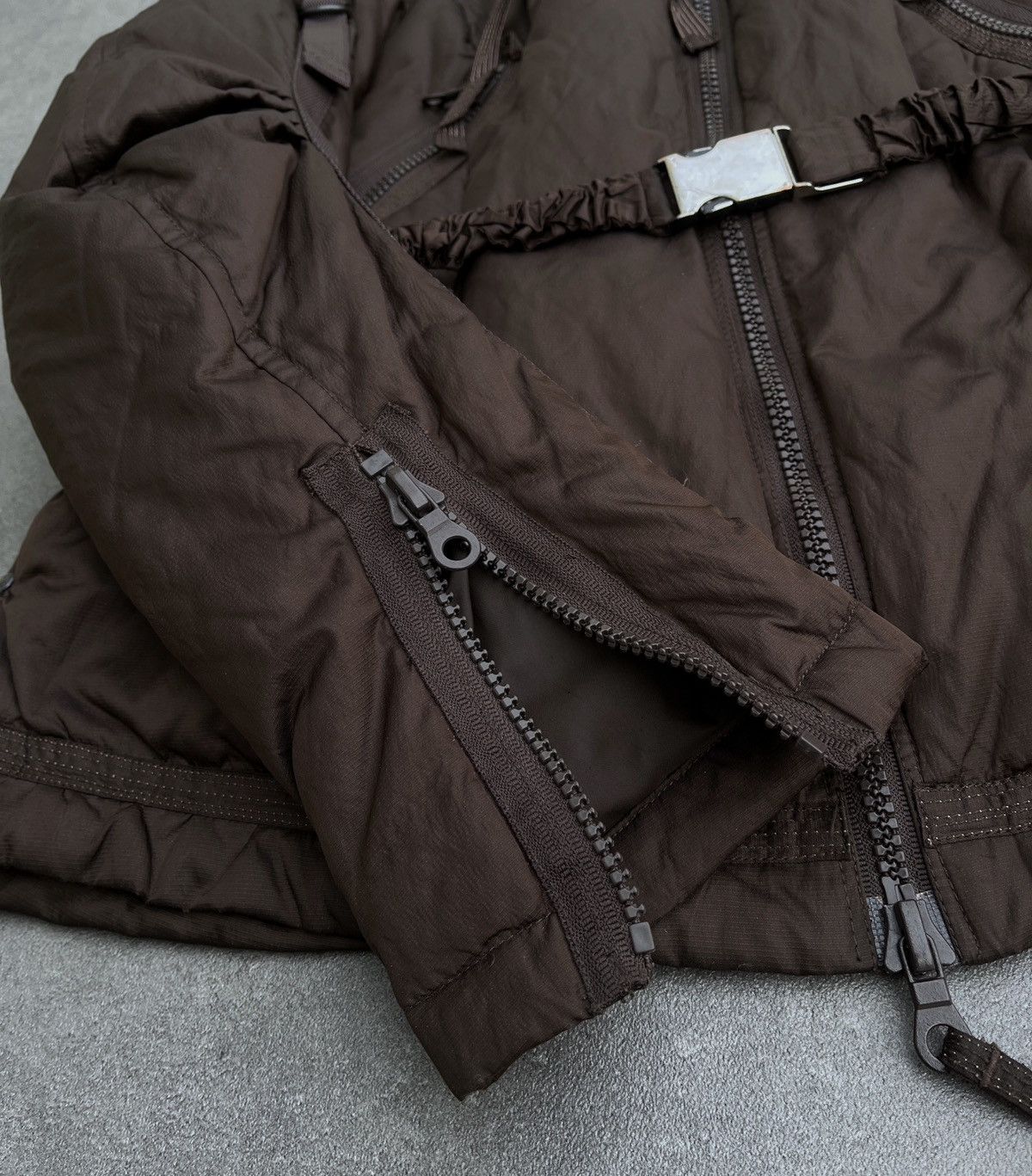 Marithe + Francois Girbaud 🔥 Rare MARITHE FRANCOIS GIRBAUT BONDAGE PUFFER JACKET Size M / US 6-8 / IT 42-44 - 18 Thumbnail
