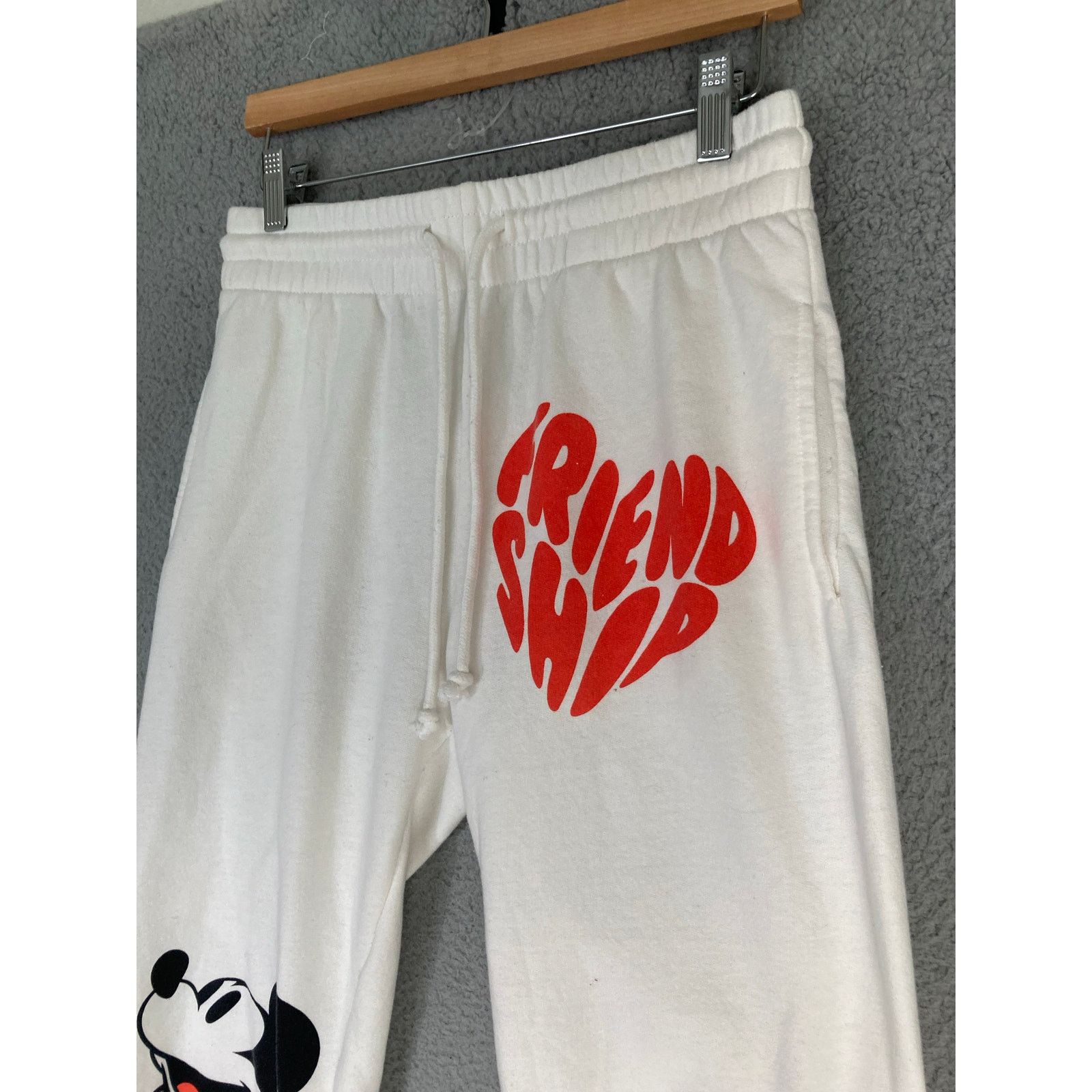 Disney Disney Women's Jogger Pants M White Mickey Mouse Graphic Size 30" / US 8 / IT 44 - 5 Thumbnail