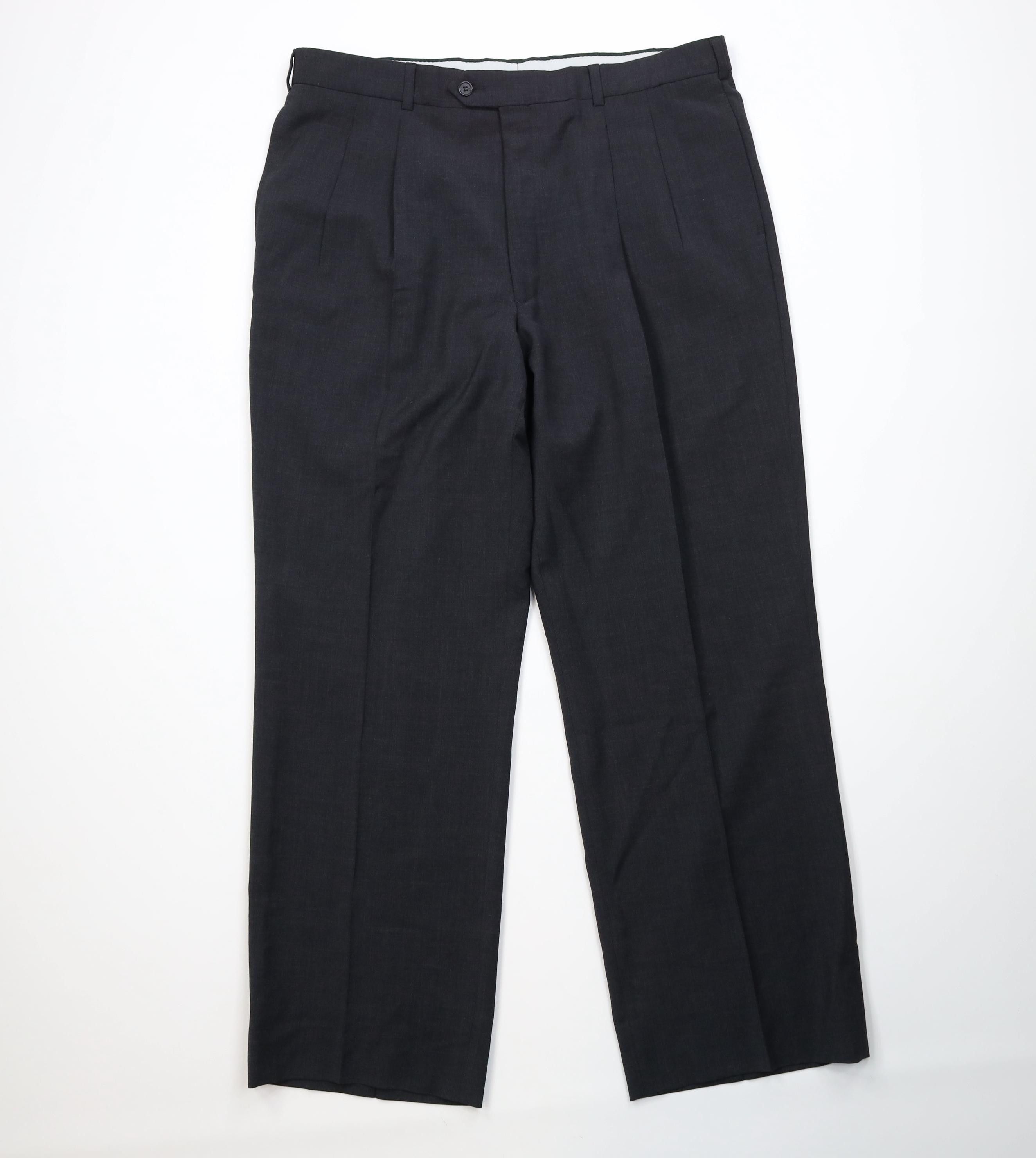 Vintage Vintage 90s Streetwear Wide Leg Chino Pants Dark Gray Size US 38 / EU 54 - 1 Thumbnail