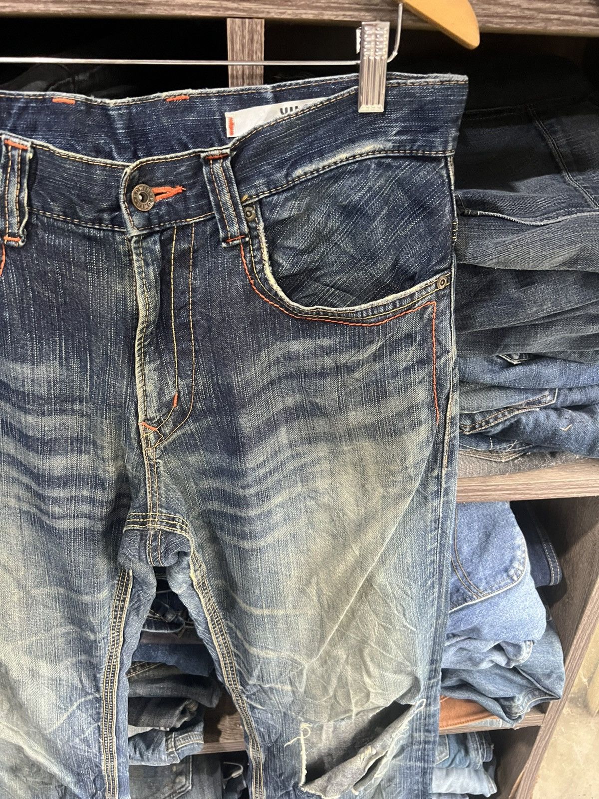 Edwin 🔥Edwin Exclusive Vintage Flared Distressed Denim Size US 34 / EU 50 - 6 Thumbnail