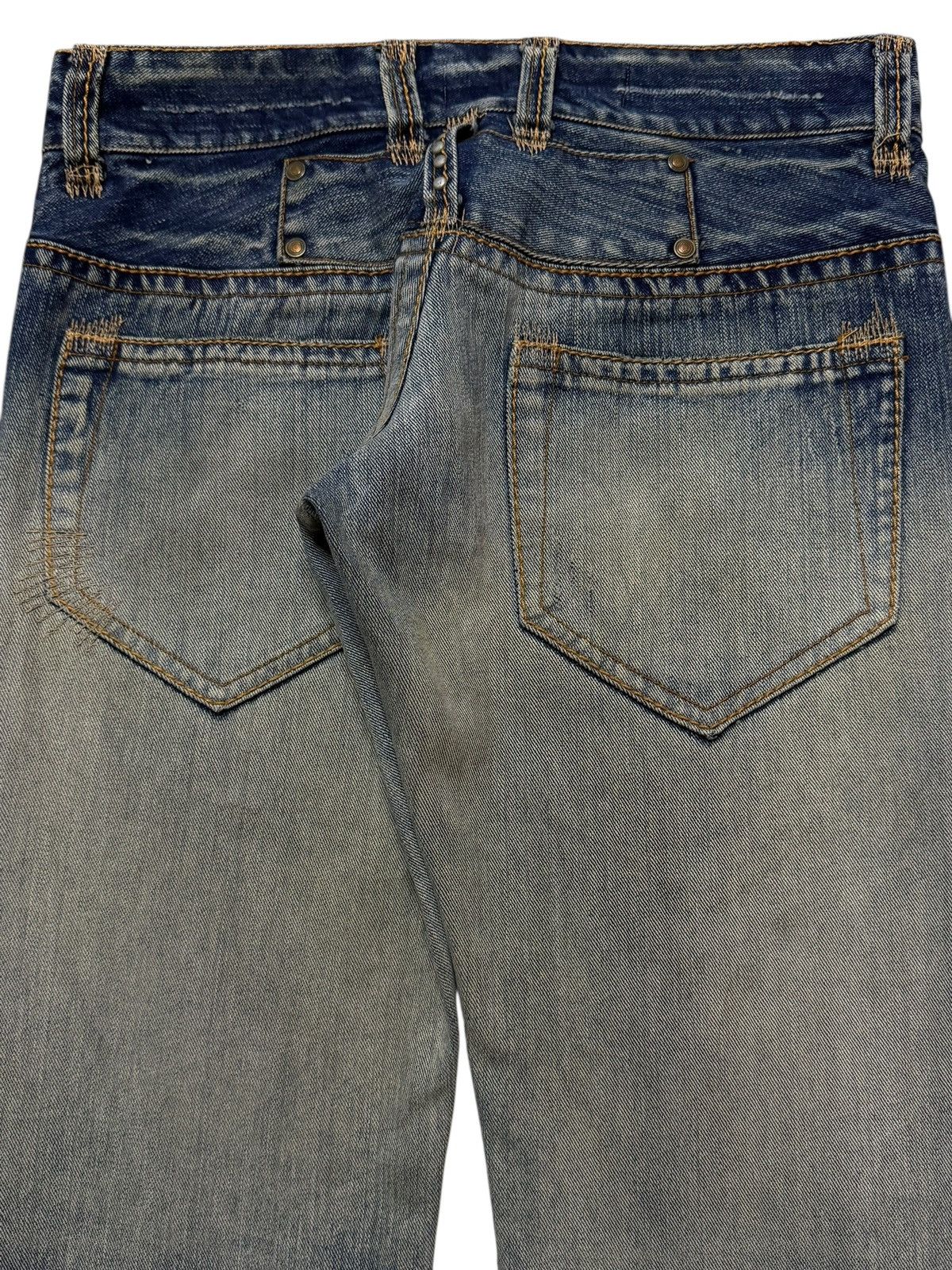 Tornado Mart Vintage 90s Japan Lagust Faded Wash Honeycomb Distressed Size US 31 - 5 Thumbnail