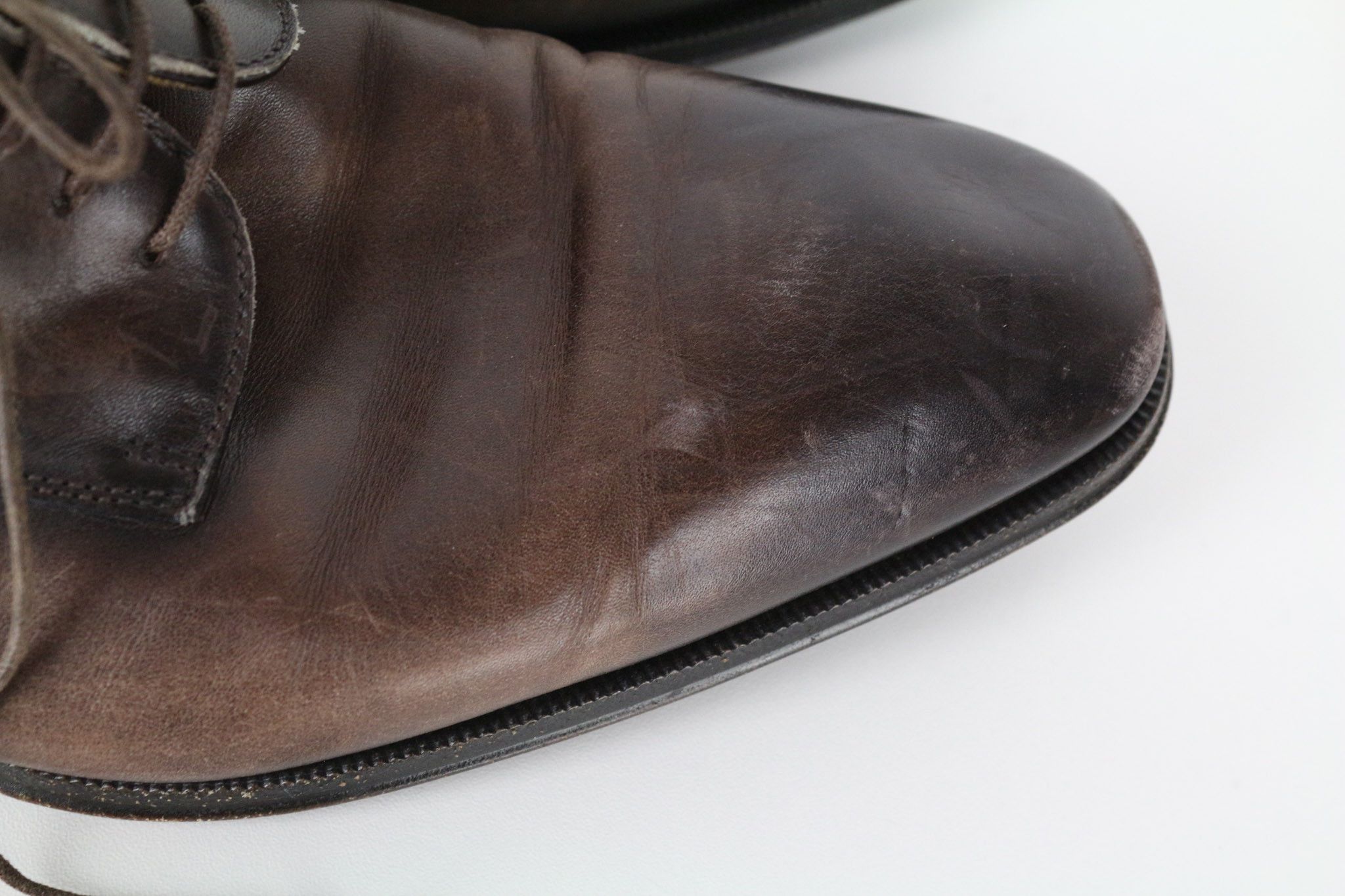Suitsupply EU43.5 Mid Brown Calf Leather Derby Shoes 73516 Size US 10.5 / EU 43-44 - 11 Thumbnail