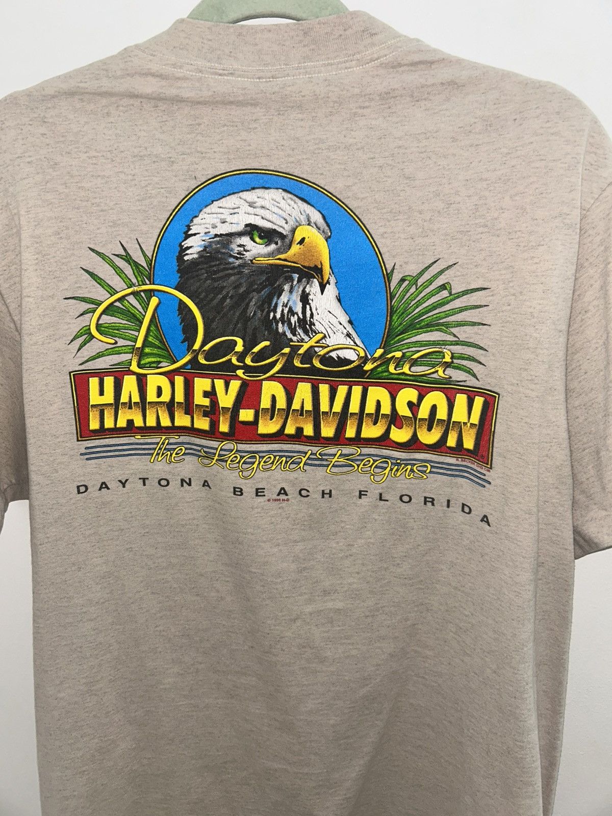 Harley Davidson Vintage Harley Davidson Daytona Beach 96 Size US L / EU 52-54 / 3 - 2 Thumbnail