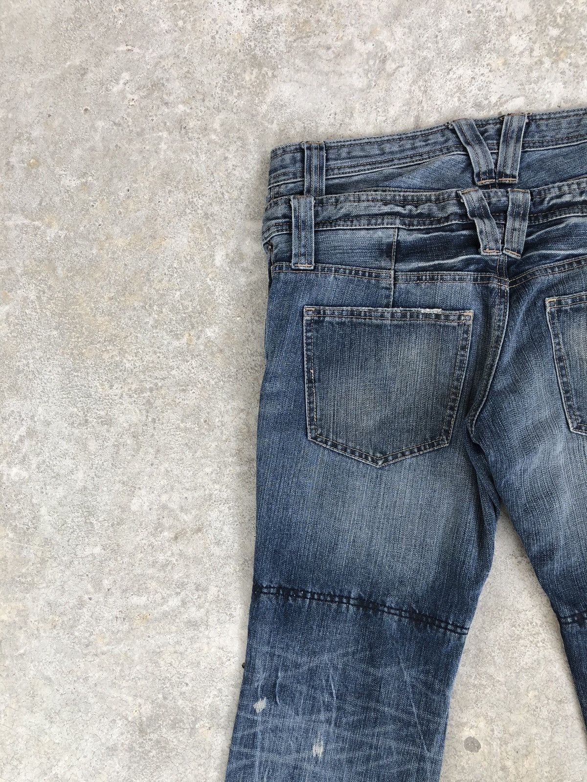 PPFM PPFM Double Waist Distressed Jeans Size US 31 - 12 Thumbnail