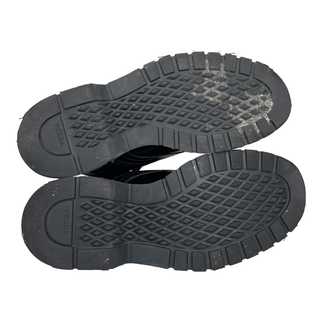 Prada Prada Brushed Rois Leather and Nylon Lug Sole Combat Boots Size US 9.5 / EU 42-43 - 9 Thumbnail