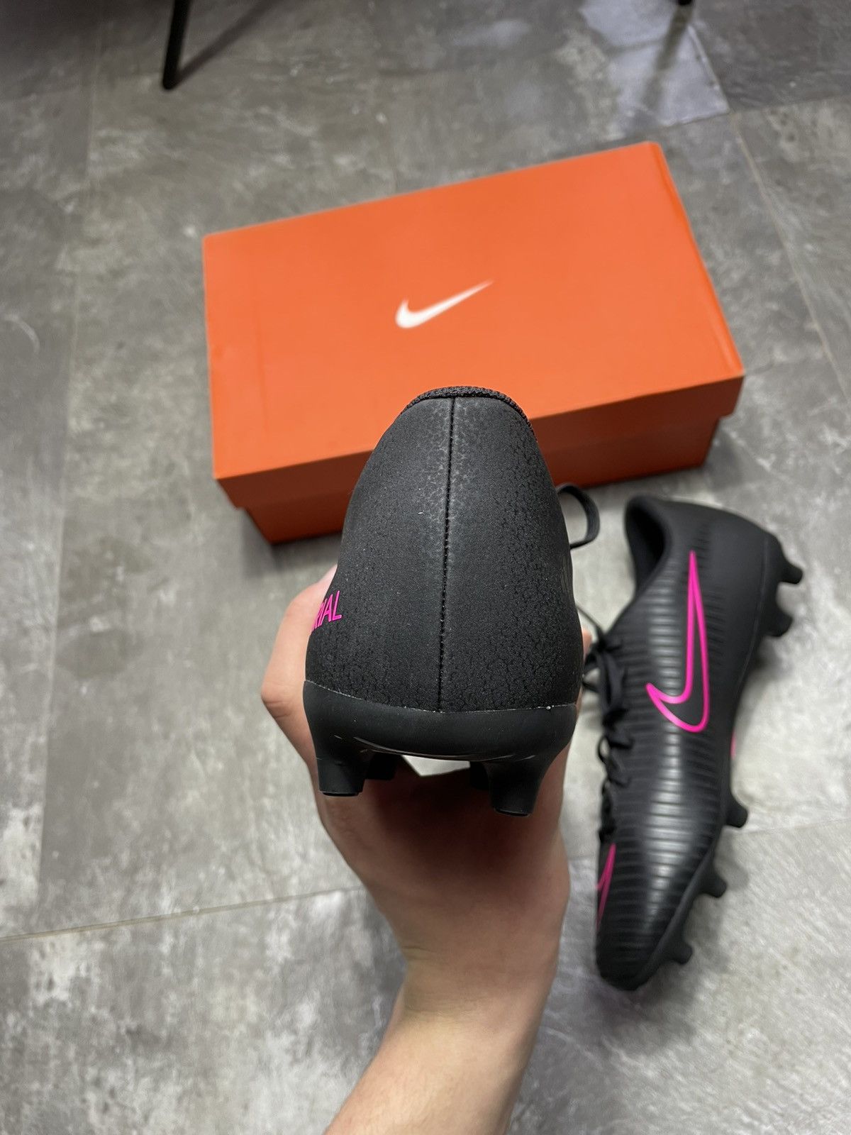 Nike New Nike Mercurial Vortex III FG Soccer Cleats Black Pink Size US 11 / EU 44 - 8 Thumbnail