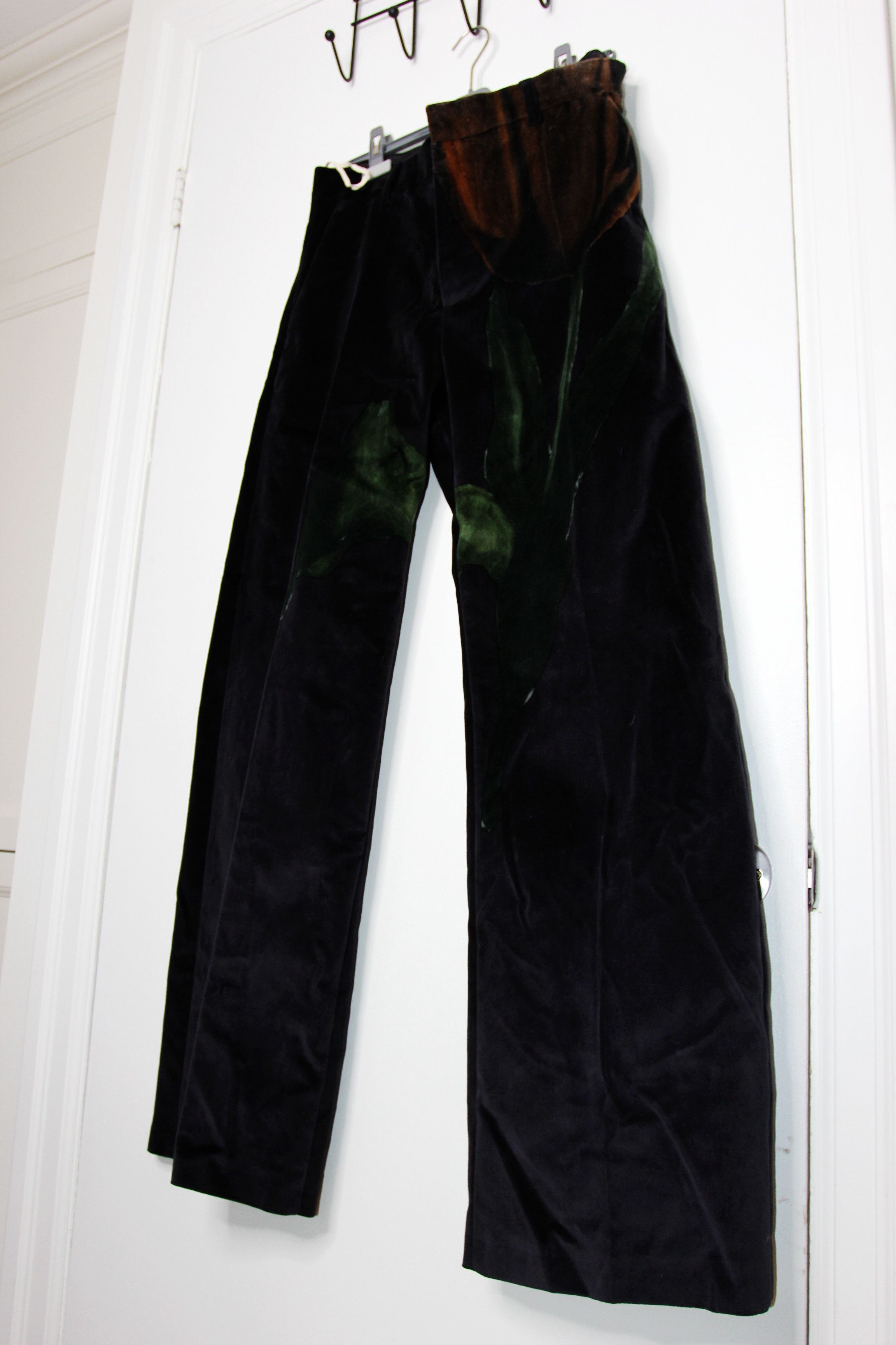 Marni BNWT AW25 MARNI BIG TULIPS VELVET PRINTED PANTS 48 Size US 32 / EU 48 - 5 Thumbnail