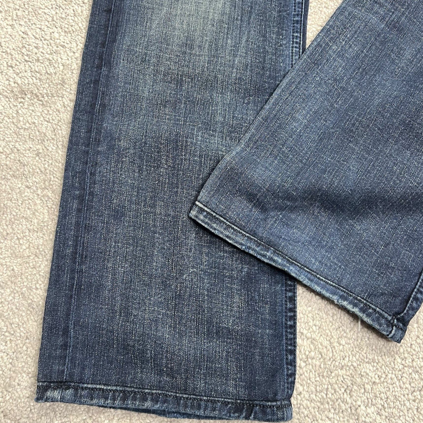 Diesel Diesel Jeans Mens 33x32 Viker Distressed Button Fly Straight Dark Wash Denim Jeans Size US 33 - 5 Thumbnail
