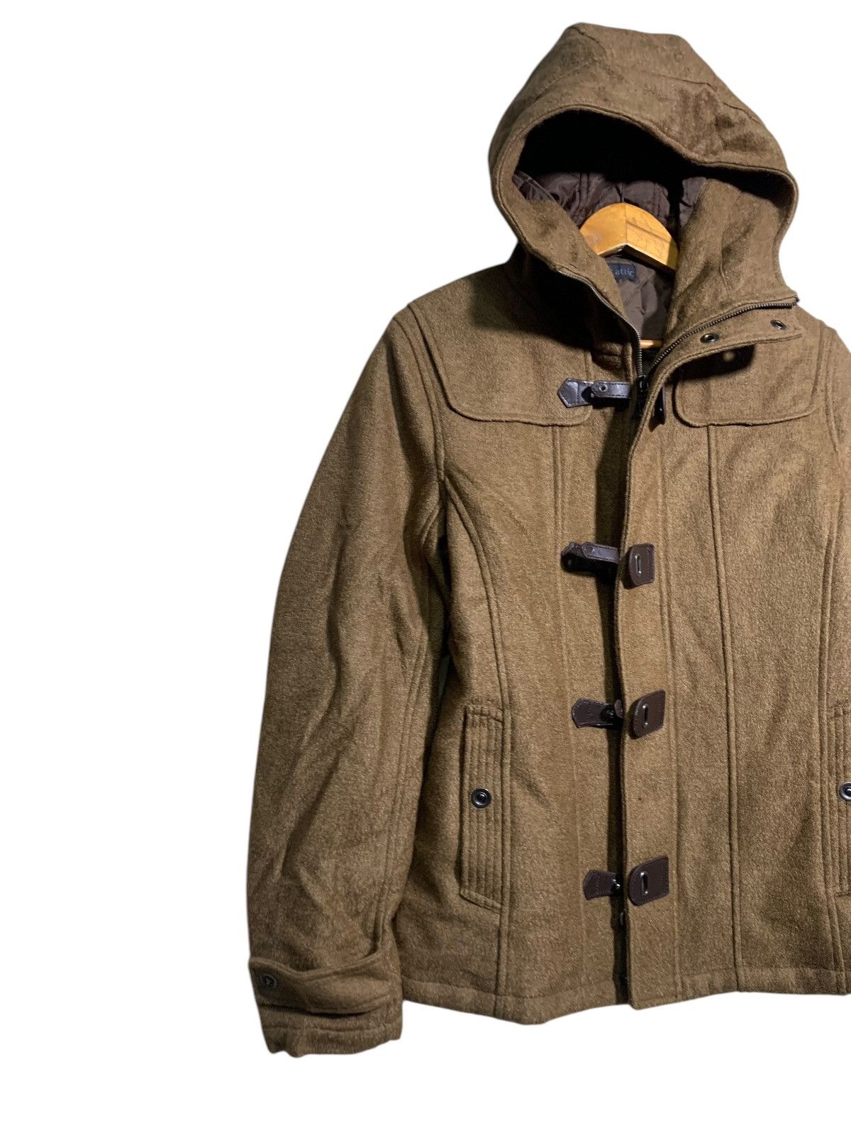 In The Attic 🔥IN THE ATTIC WOOL HOODIE JACKETS BROWN Size US L / EU 52-54 / 3 - 2 Thumbnail