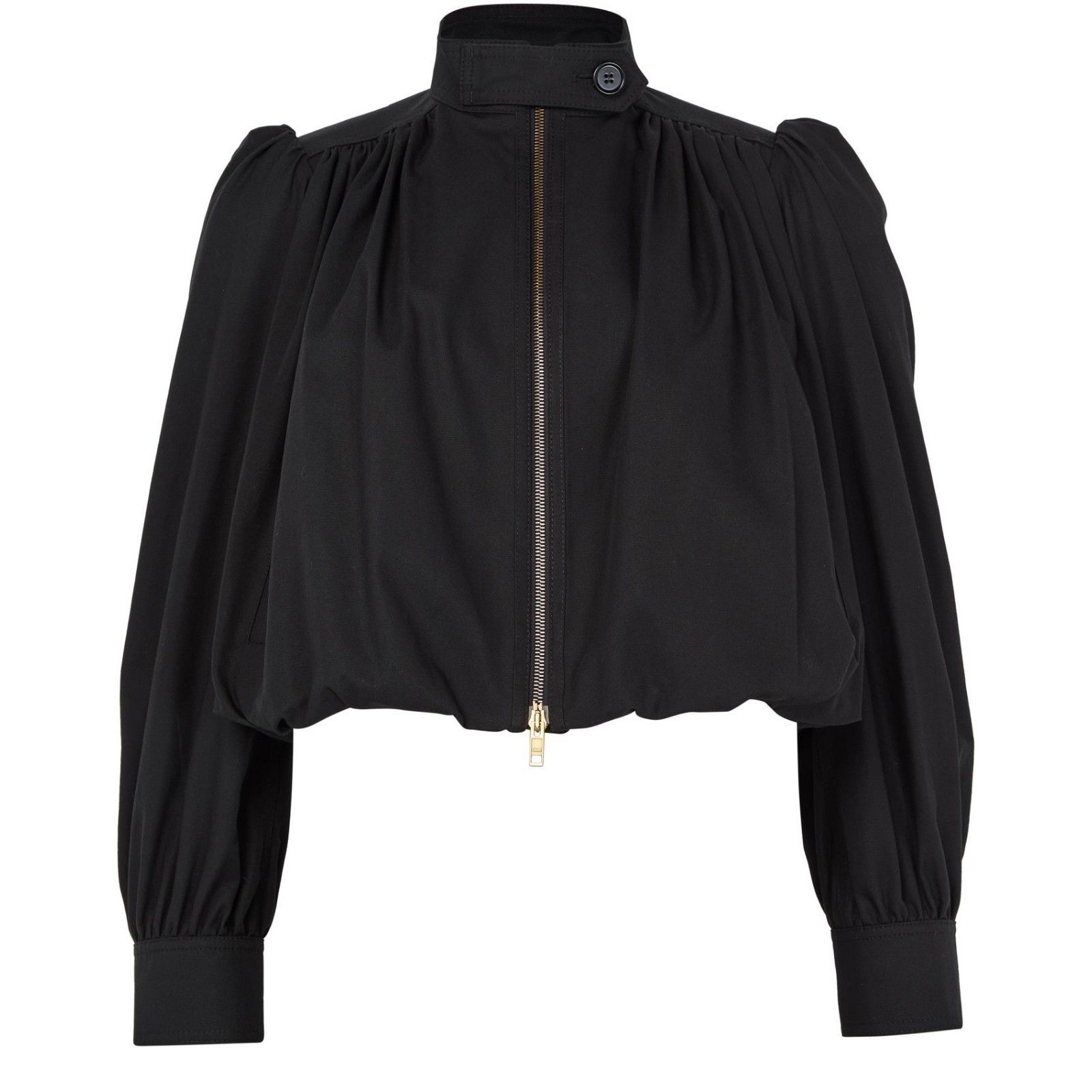 Chloe CHLOE Black Cropped ruffled jacket New & Authentic (Women's Size M / US 6-8 / IT 42-44 - 1 Thumbnail