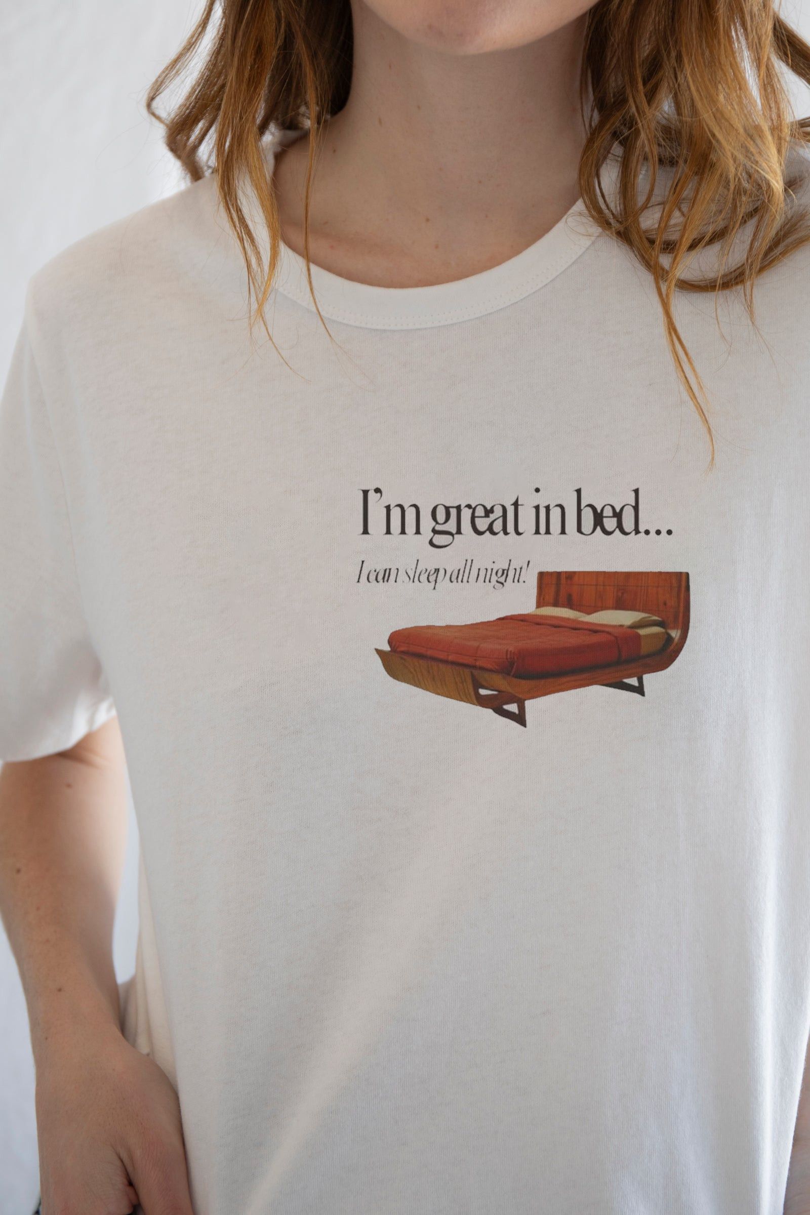 Designer × Vintage I'm Great in Bed... I Can Sleep All Night! Tee Size S / US 4 / IT 40 - 3 Thumbnail