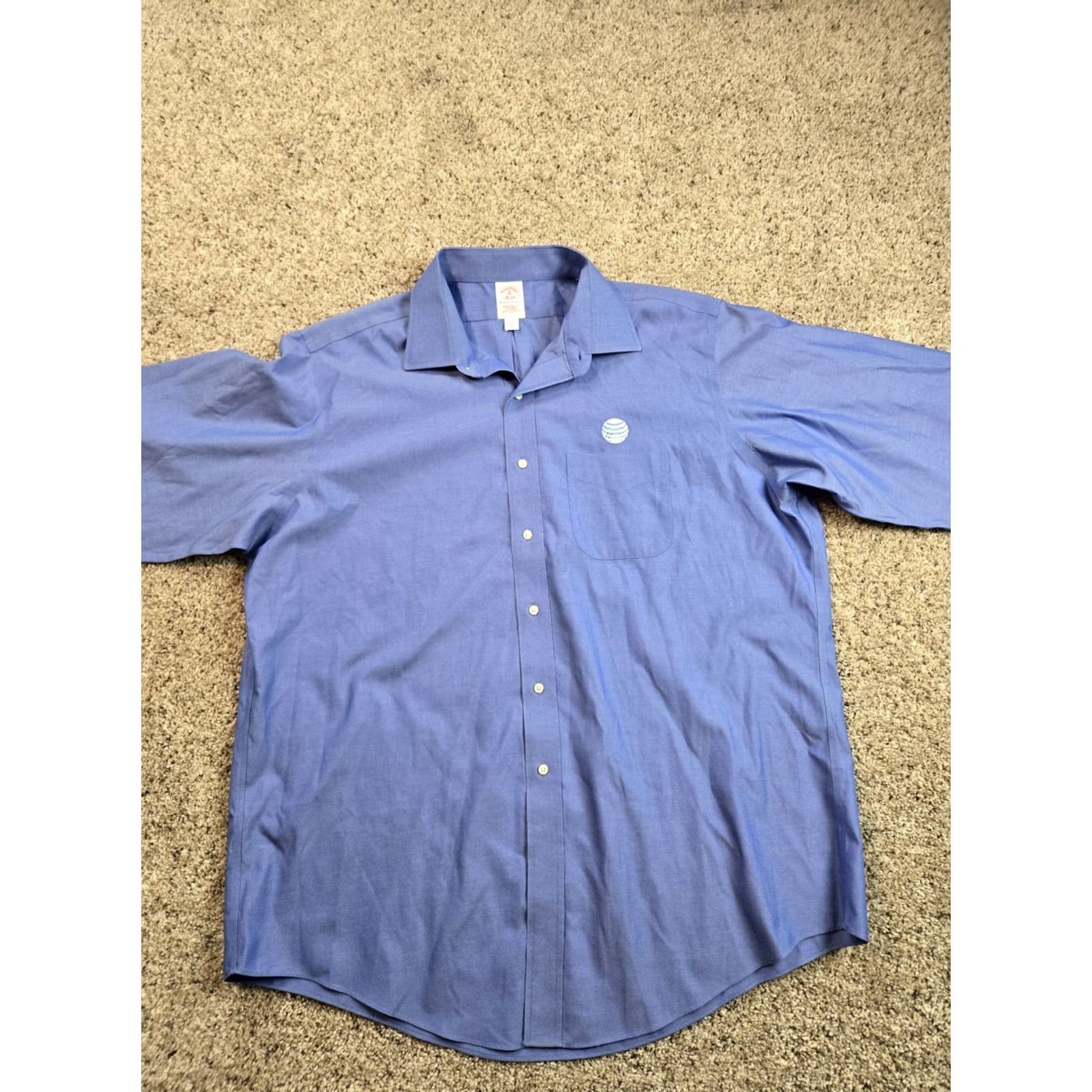 Brooks Brothers Brooks Brothers Shirt Mens 17.5-33 Blue Button Up Long Sleeve Size US XXL / EU 58 / 5 - 3 Thumbnail