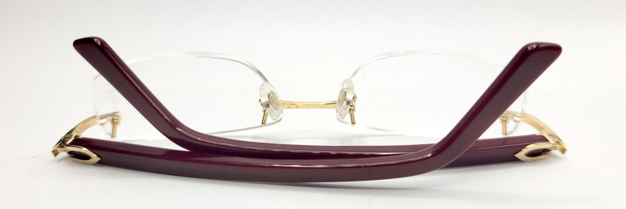 Cartier NEW! Cartier Glasses Canazei Burbundy CT0048O Size ONE SIZE - 5 Thumbnail
