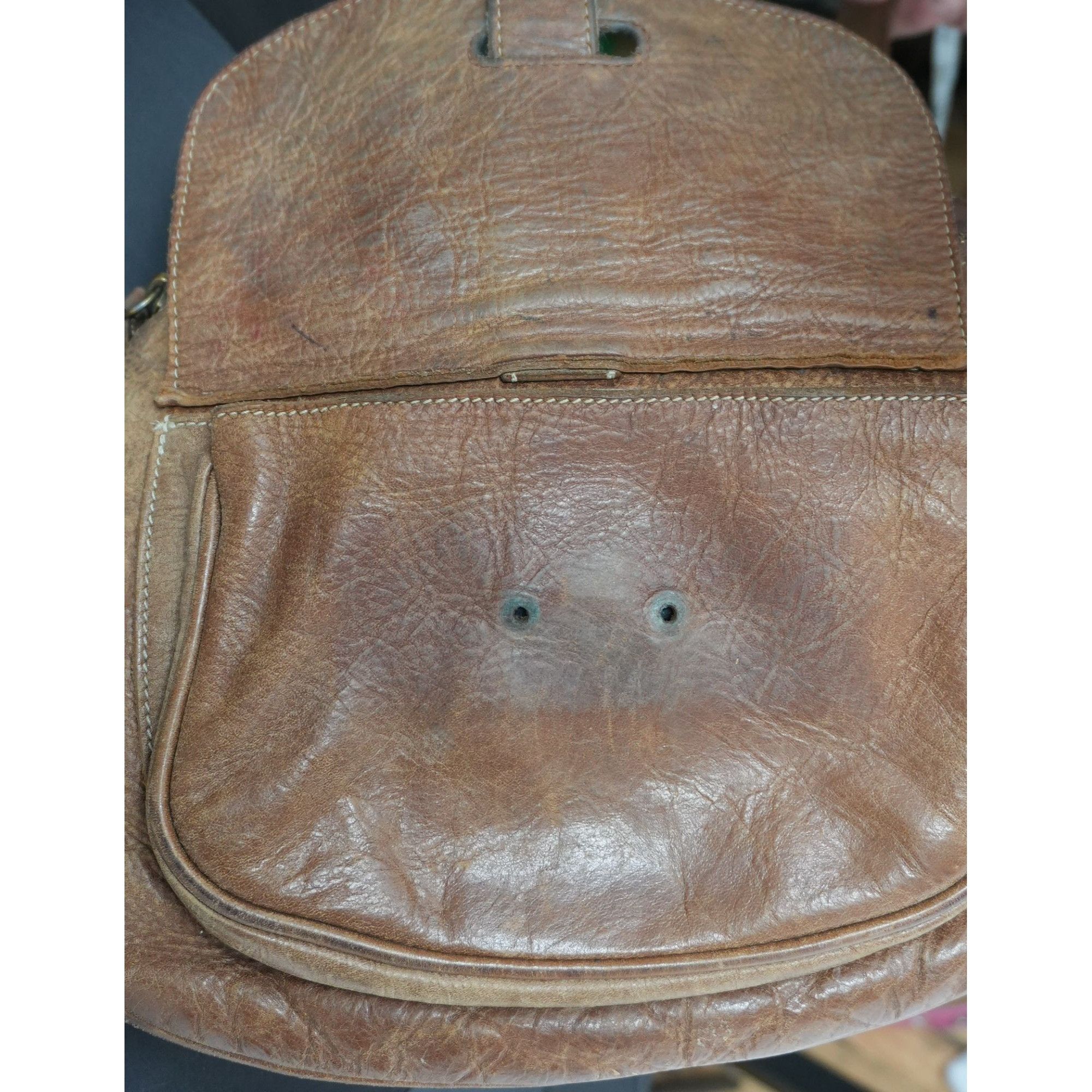 Roots Vintage Roots Riverside Saddle Crossbody Leather Bag Size ONE SIZE - 7 Thumbnail