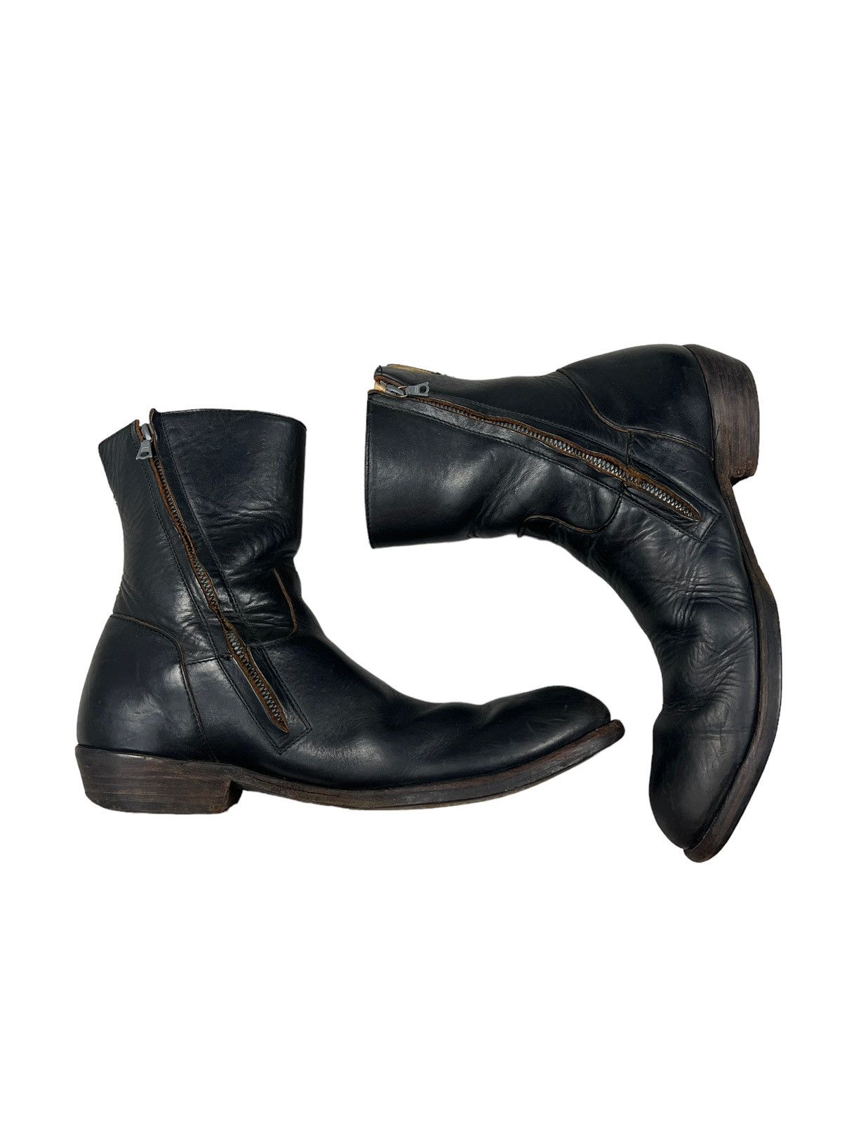 The Viridi-anne The Veridi-anne Side Zipper Leather Boots Size US 11 / EU 44 - 6 Thumbnail