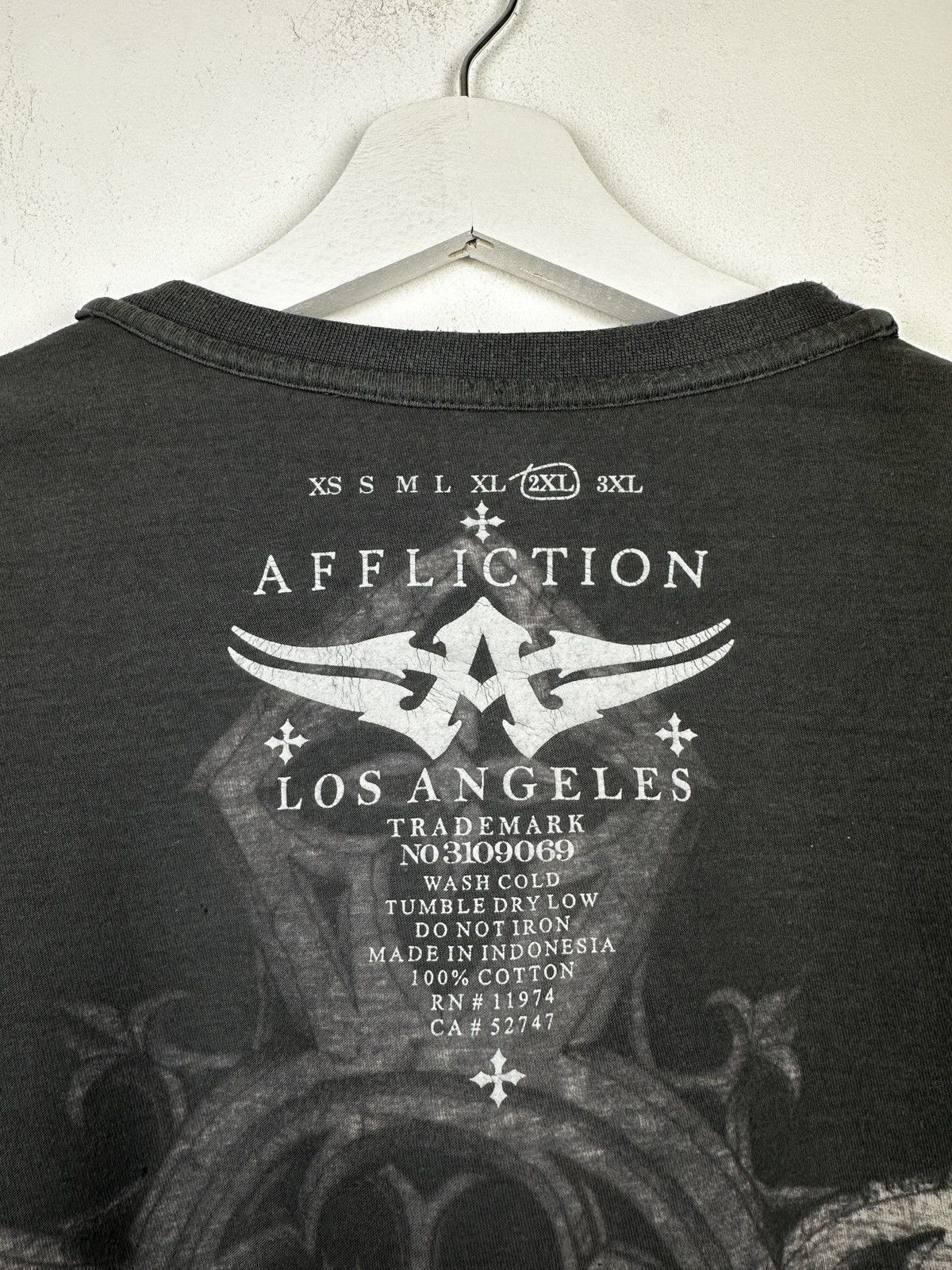 Affliction Affliction Cross All Over Print T Shirt Tee Size US L / EU 52-54 / 3 - 5 Thumbnail
