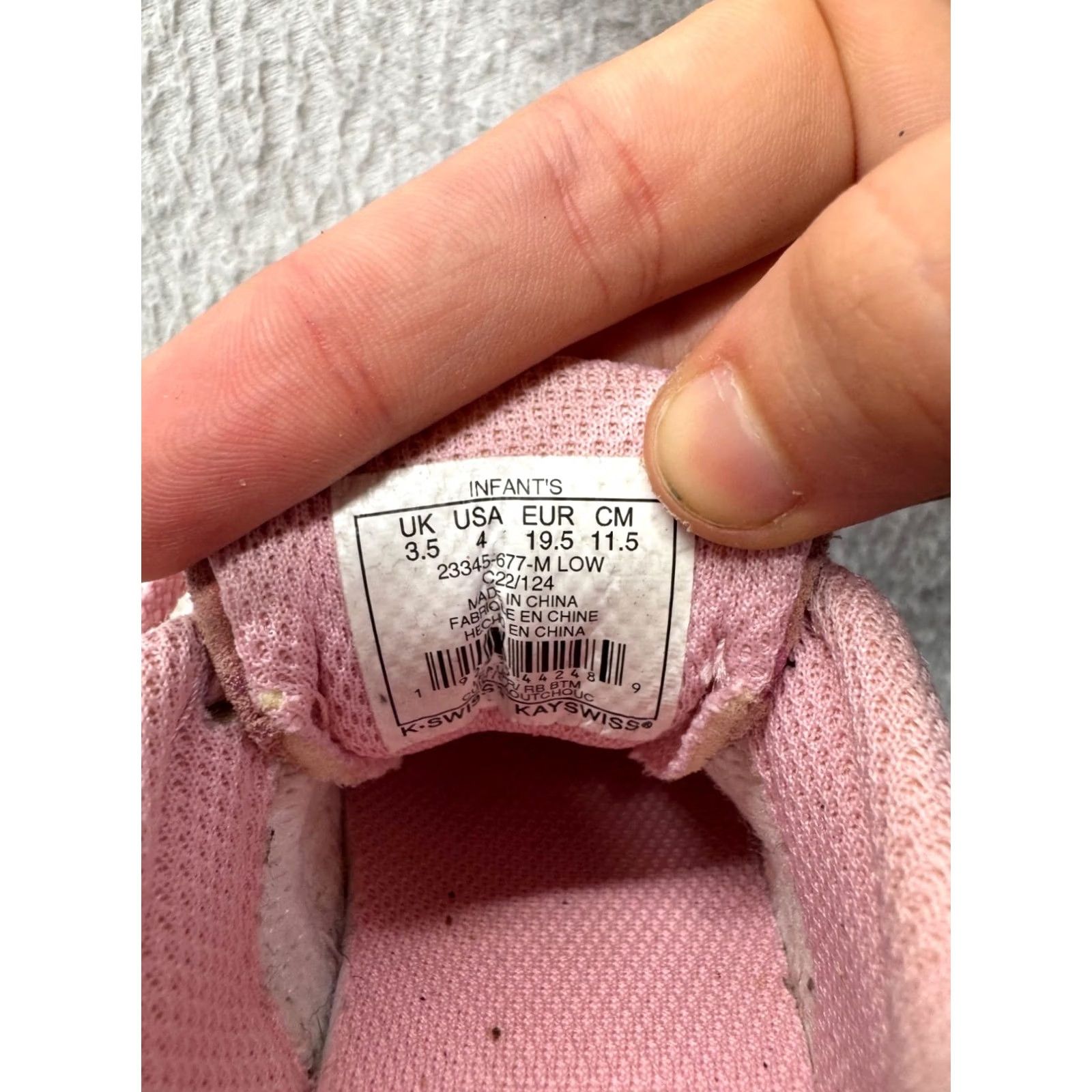 Pinko K Swiss Infant Pink Metallic Leopard Print Low Top Sneakers #9643 Size M / US 6-8 / IT 42-44 - 7 Thumbnail