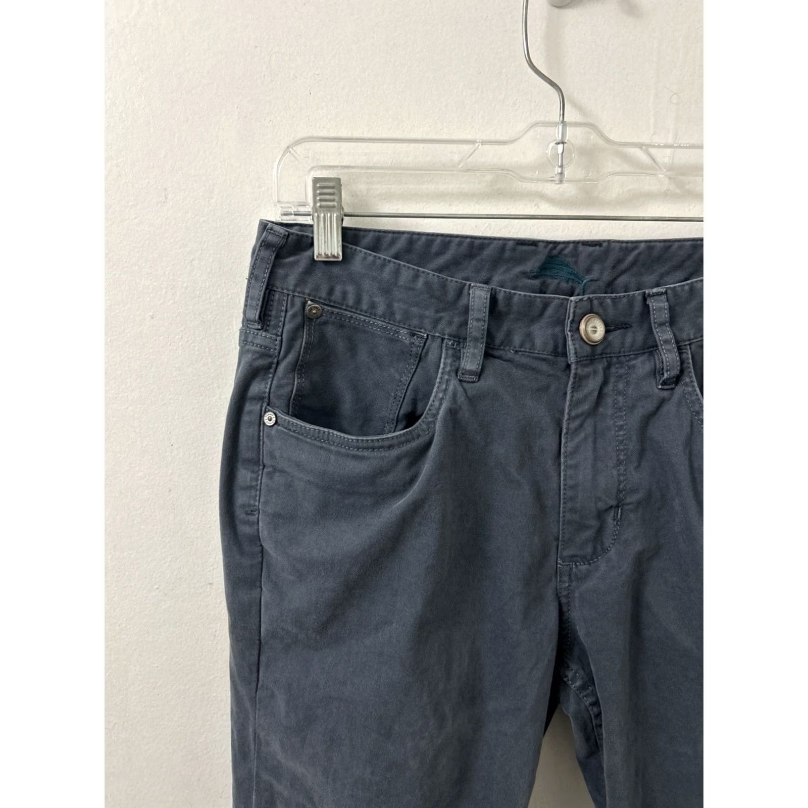 Tommy Bahama Tommy Bahama Authentic Chino Pants Mens 30x28 Navy Straight Leg Marlin Stretch Size US 30 / EU 46 - 4 Thumbnail