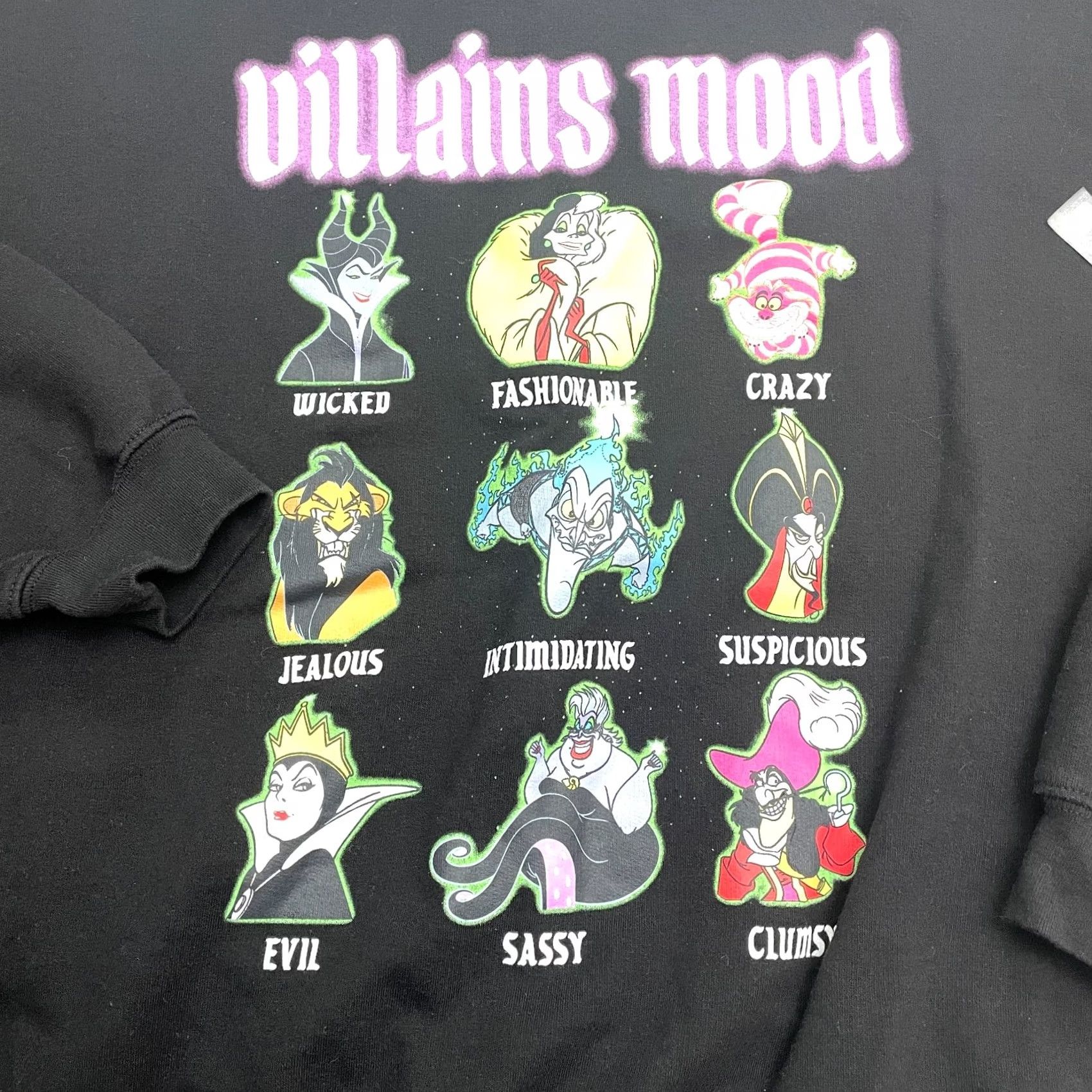 Disney Disney Villains Graphic Sweatshirt Women XXL Black Crew Neck Pullover NWT Size XXL / US 16-18 / IT 52-54 - 3 Thumbnail