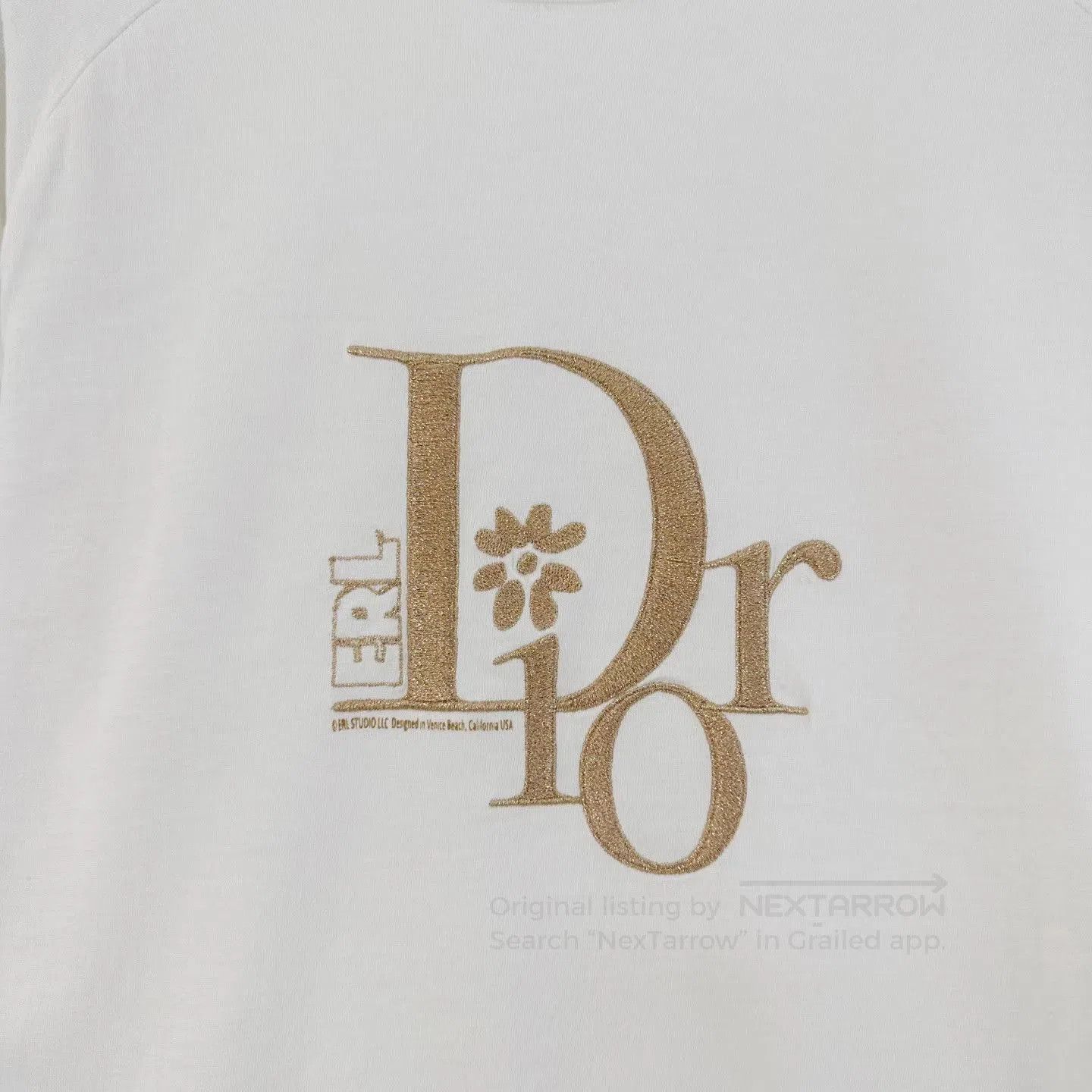 Dior White Short Sleeve Graphic Tee. Size US M / EU 48-50 / 2 - 5 Thumbnail