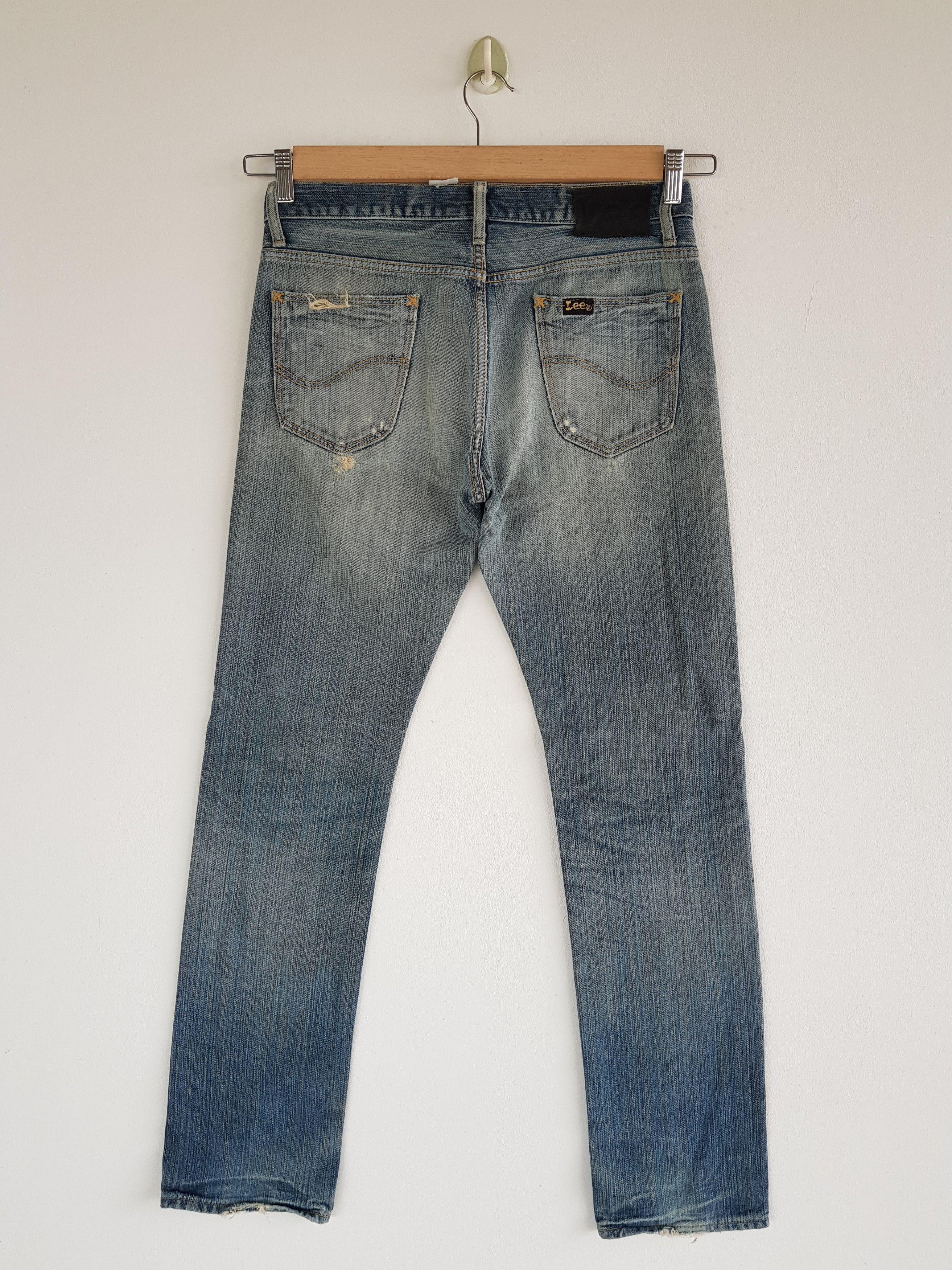 Levi's Vintage 90s Lee Jeans Distressed Lee Faded Light Wash Denim Size US 30 / EU 46 - 2 Thumbnail