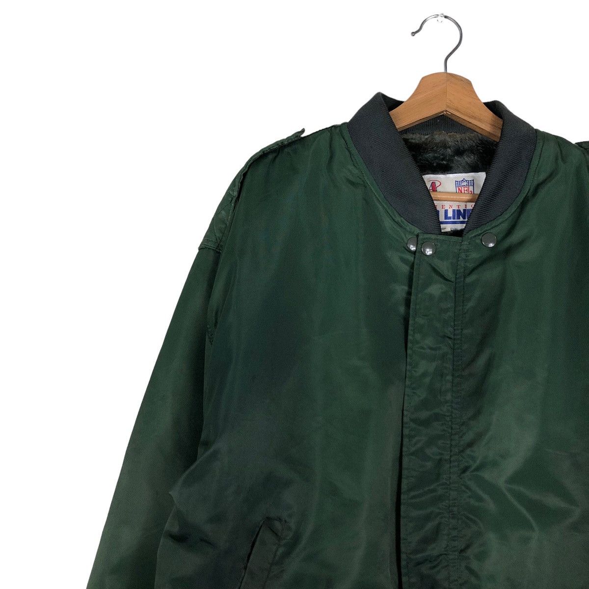 NFL 🔥Vintage Bomber Jacket NFL Authentic Pro Line Shearling Size US XL / EU 56 / 4 - 7 Thumbnail