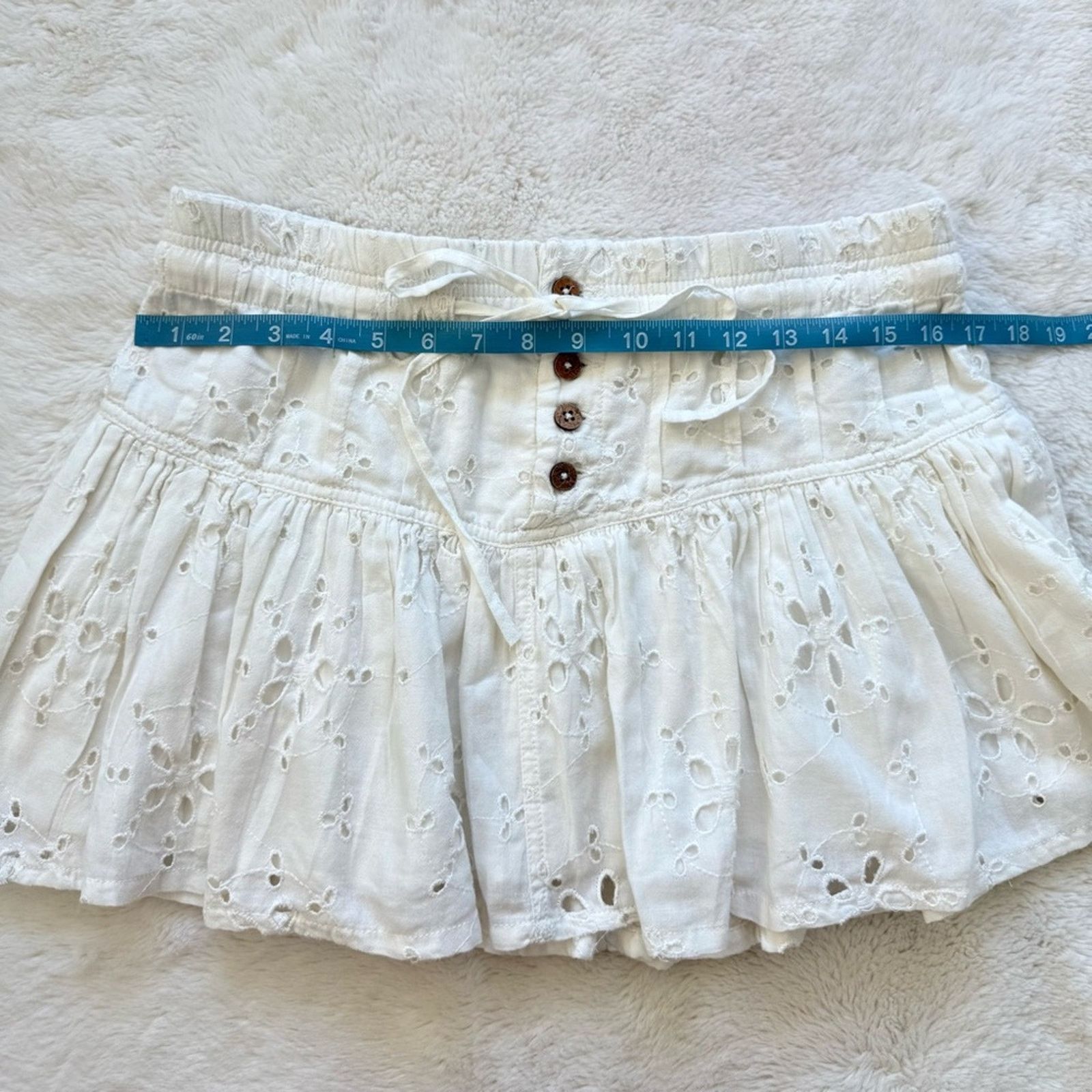 Free People Free People layette white skirt size S Retail 120$ Size 27" / US 4 / IT 40 - 7 Thumbnail