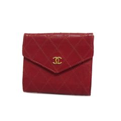 Chanel Chanel A13498 Women's Caviar Leather Long Wallet (bi-fold