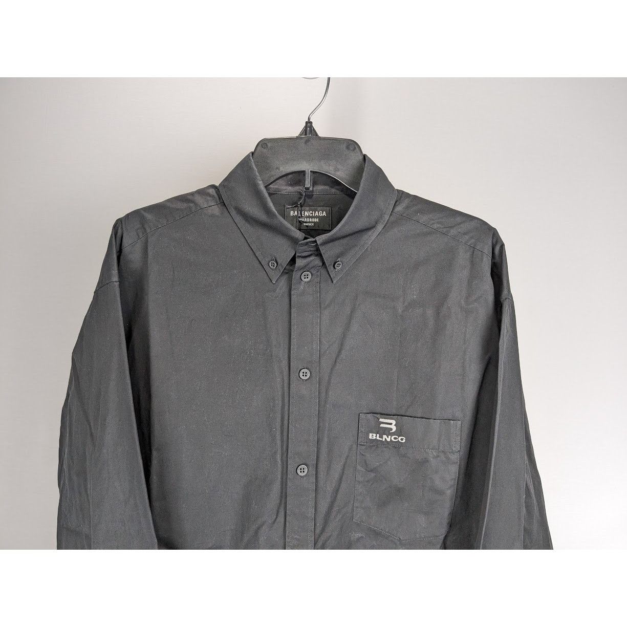 Balenciaga o1rshd1 Dress Shirt in Black Size US XS / EU 42 / 0 - 7 Thumbnail