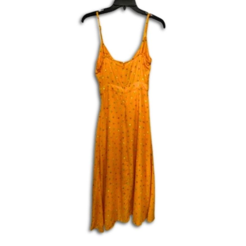 Other BP Orange Floral Midi Sundress Spaghetti Strap Tie XXS NWOT Size XXS / US 00 / IT 34 - 6 Thumbnail