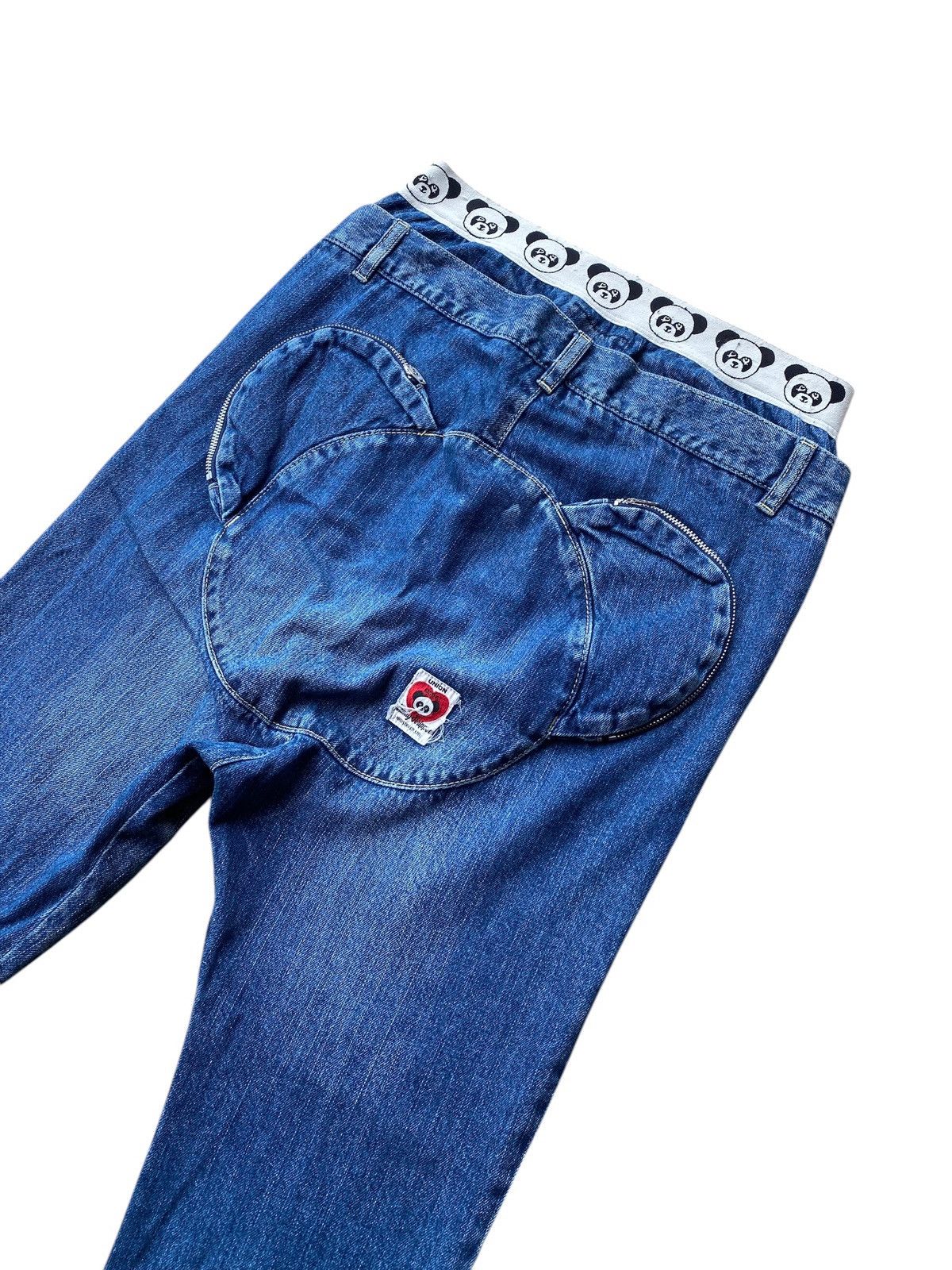 If Six Was Nine × Japanese Brand × Le Grande Bleu (L.G.B.) Candy stripers panda jeans Size US 32 / EU 48 - 2 Thumbnail
